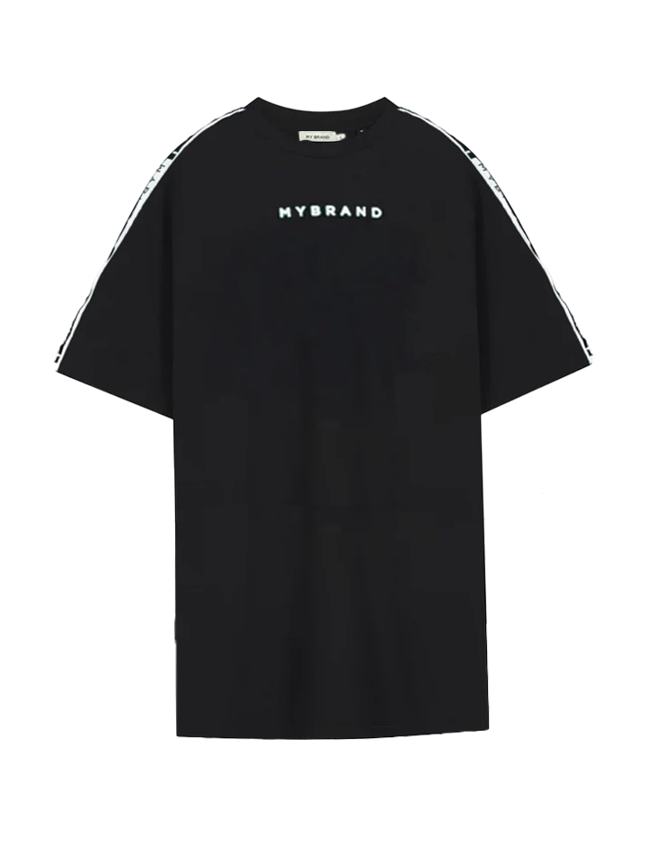 MB CONTRAST TAPING SHIRT BLACK | BLACK