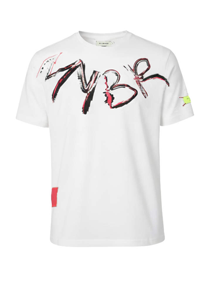 MYBRAND Signature Scribble Tee | OFF-WHITE