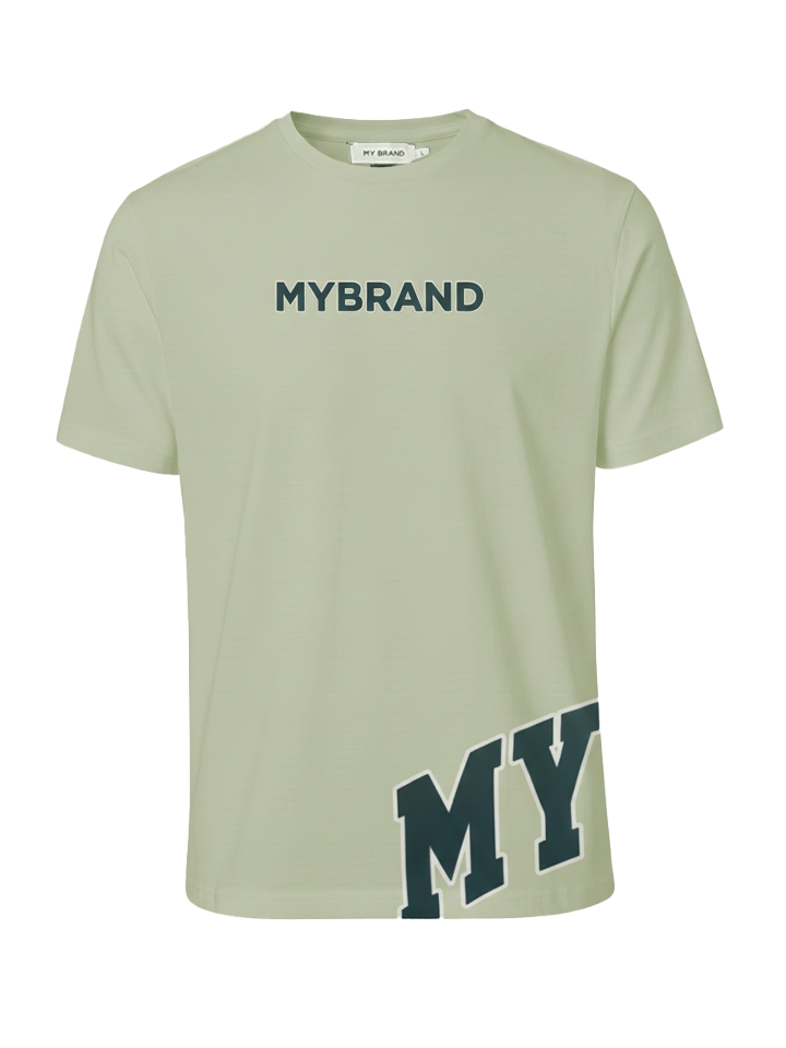 MYBRAND Bold Emblem T-shirt | LIGHT GREEN