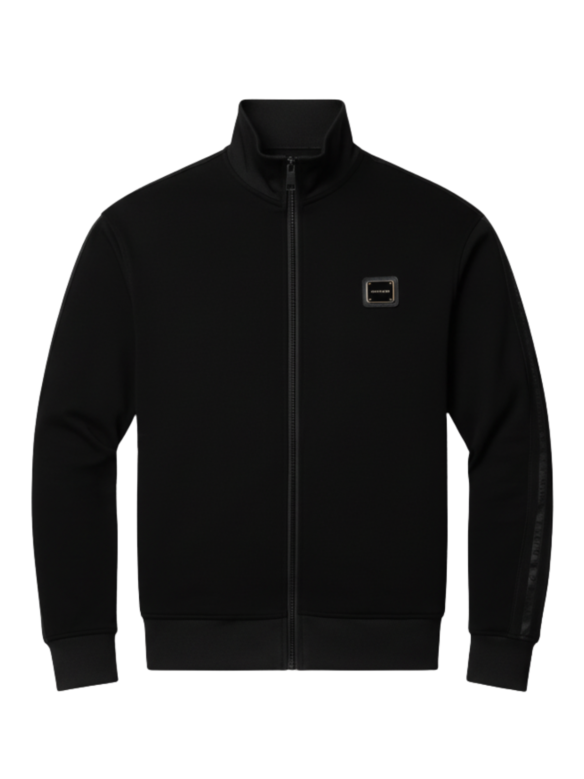 MB ESSENTIAL PIQUE BLACK TRACK JACKET | BLACK