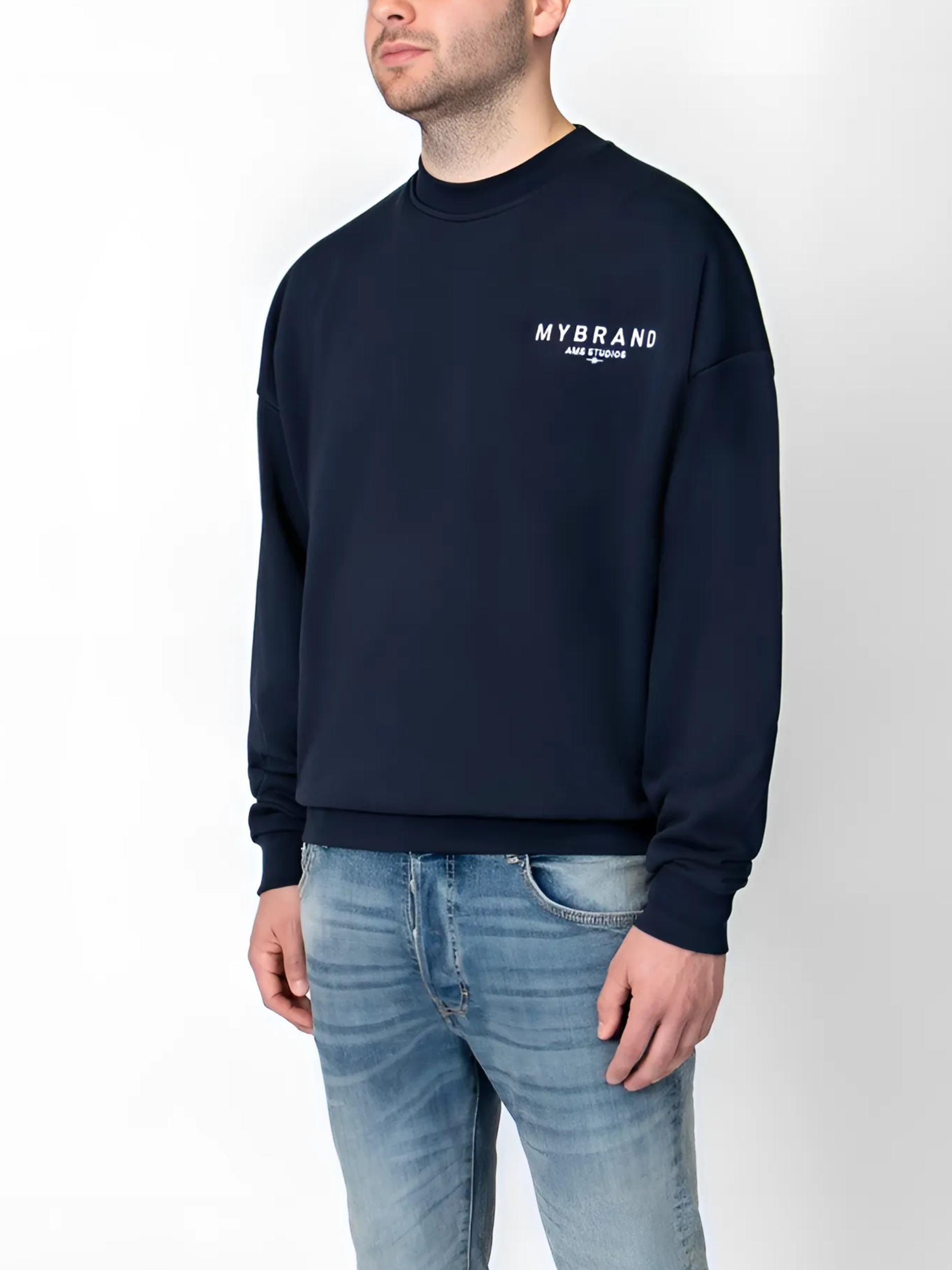 MYBRAND AMSTERDAM STUDIOS SWEATER | NAVY