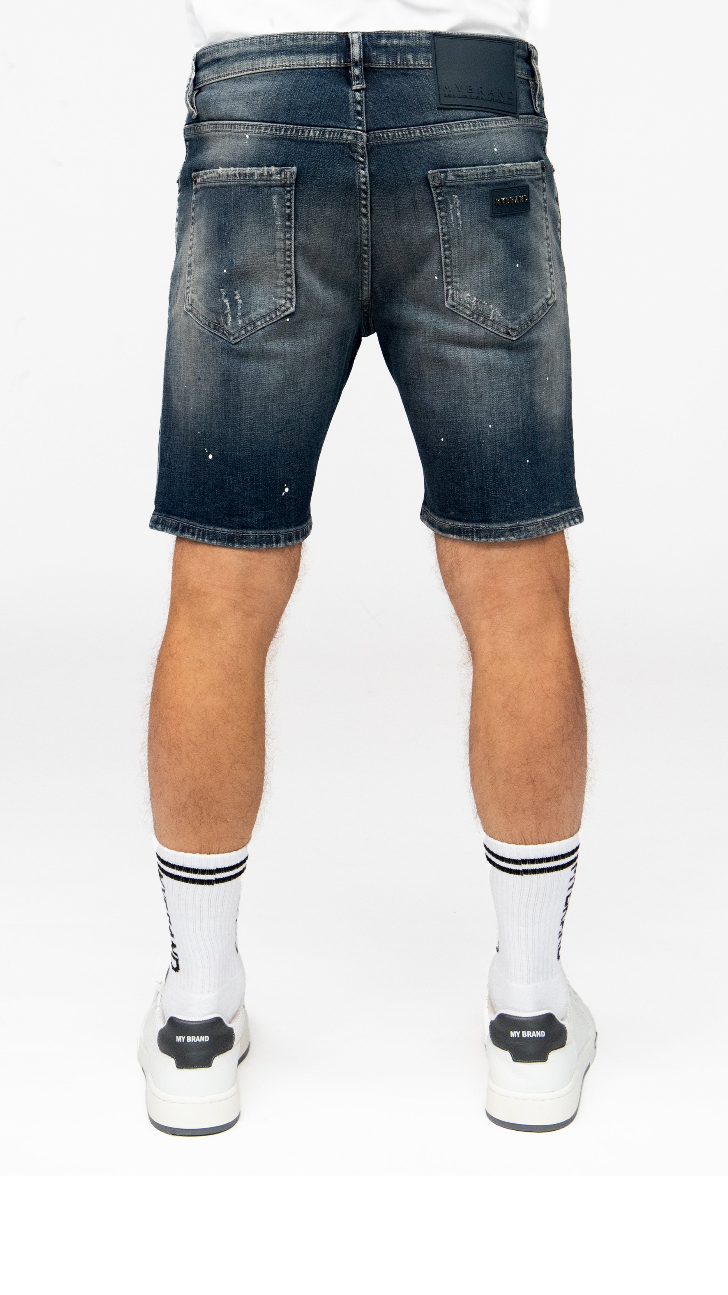 Washed Shredder Shorts | DENIM