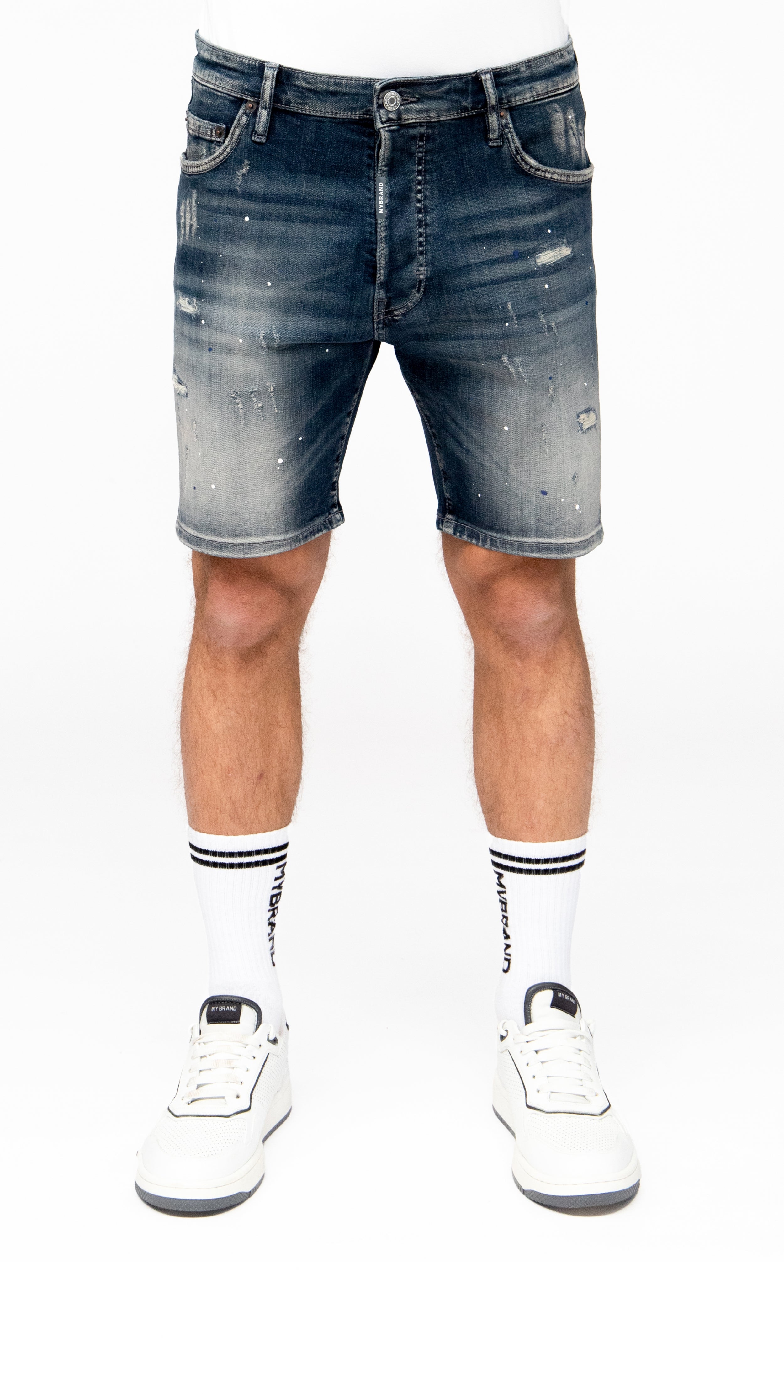 Washed Shredder Shorts | DENIM