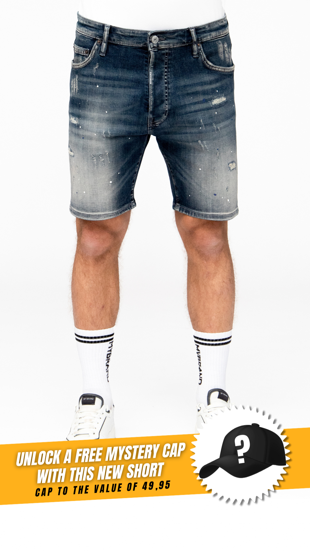 Washed Shredder Shorts | DENIM