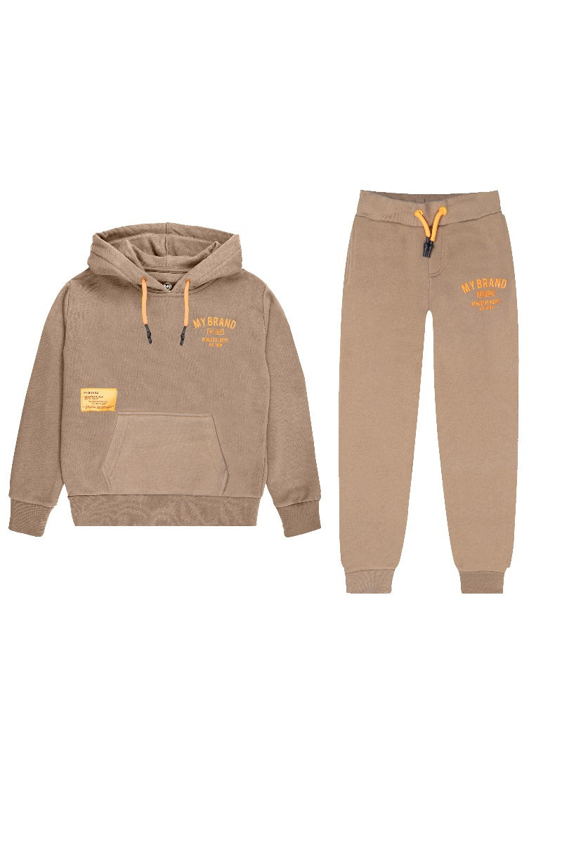 Mb Varsity Joggingsuit | CAMEL