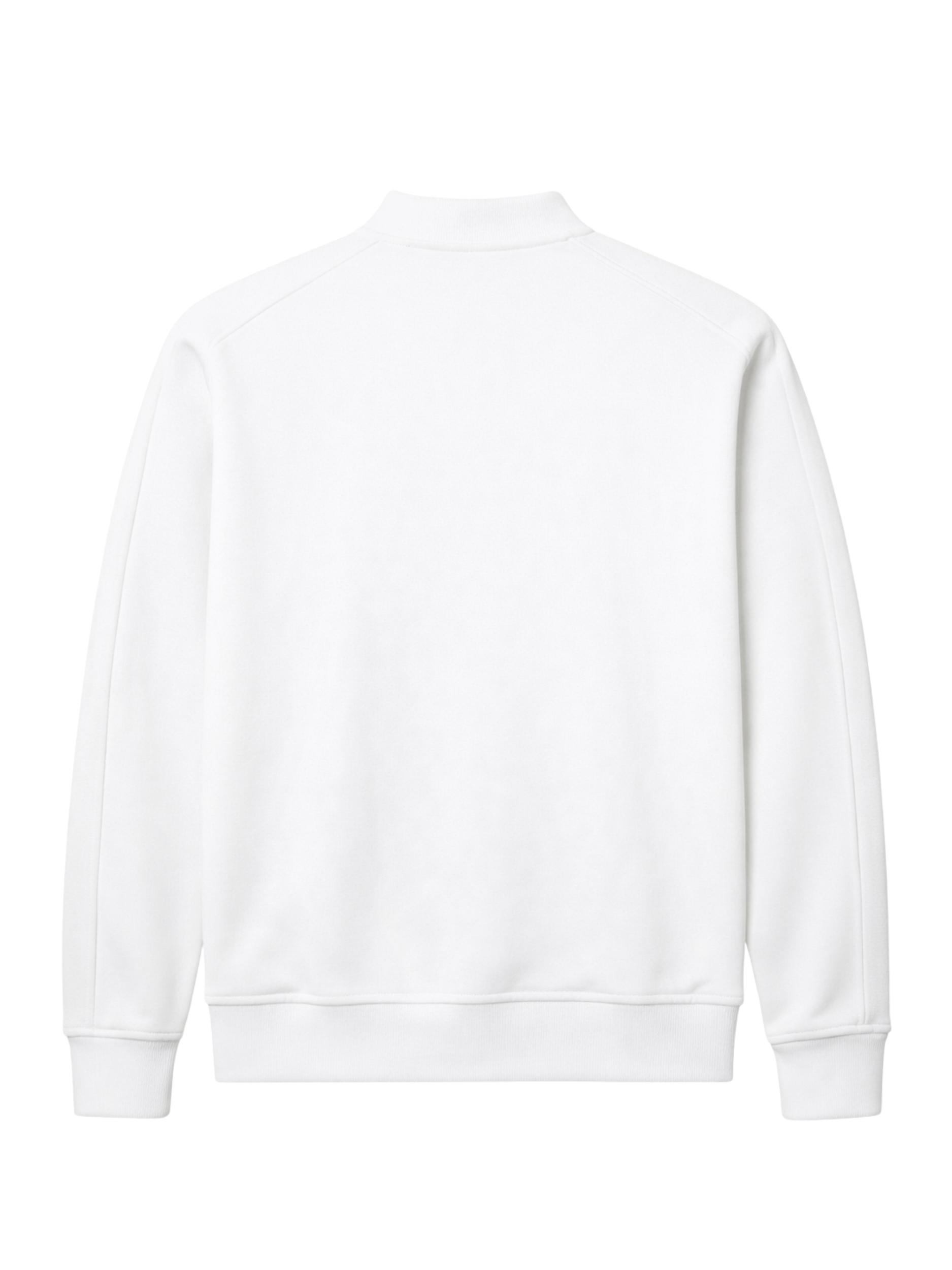 MB ESSENTIAL PIQUE WHITE BASEBALL JACKET | WHITE