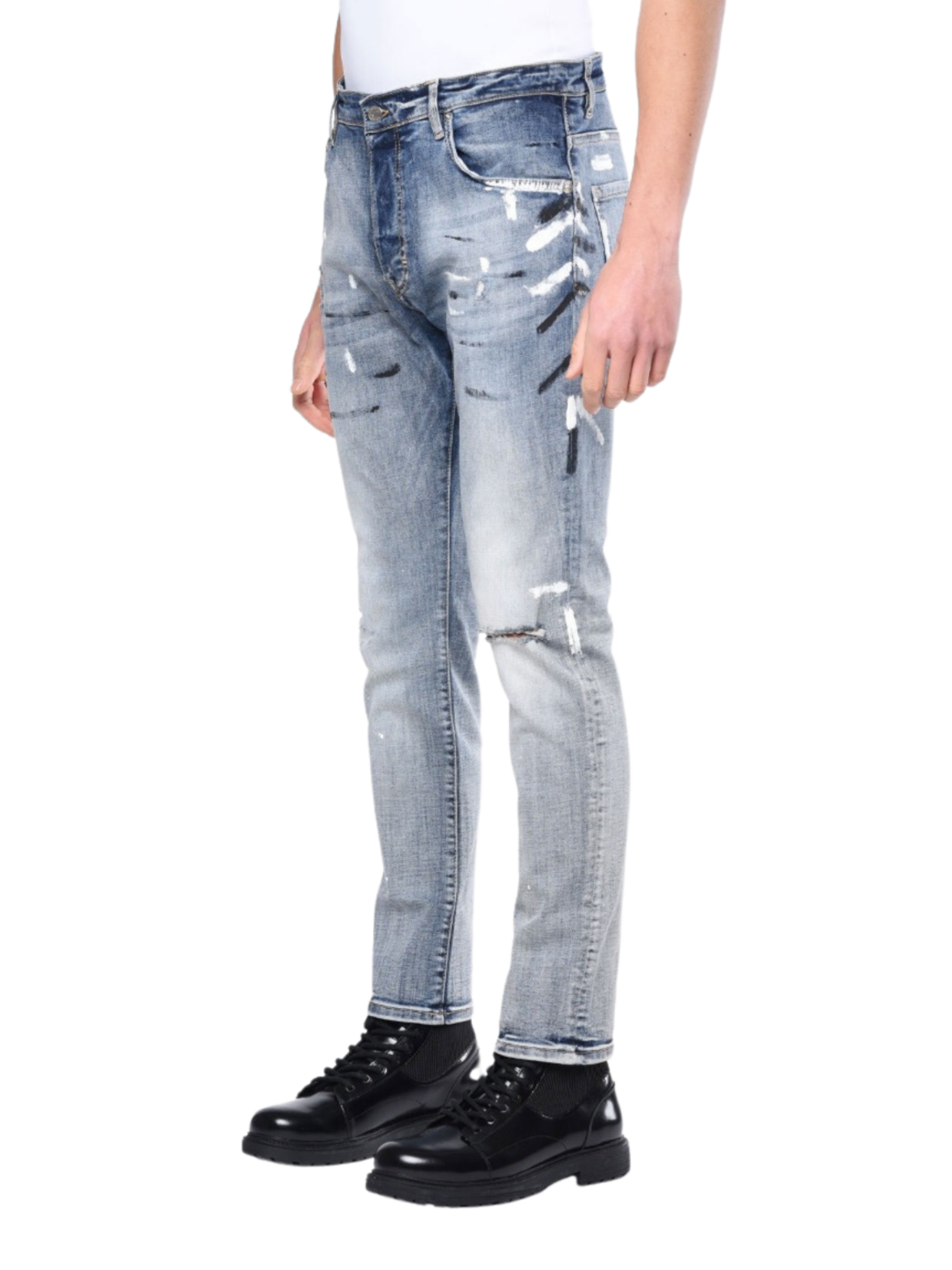 1963 - Light blue paintin | LIGHT BLUE JEANS