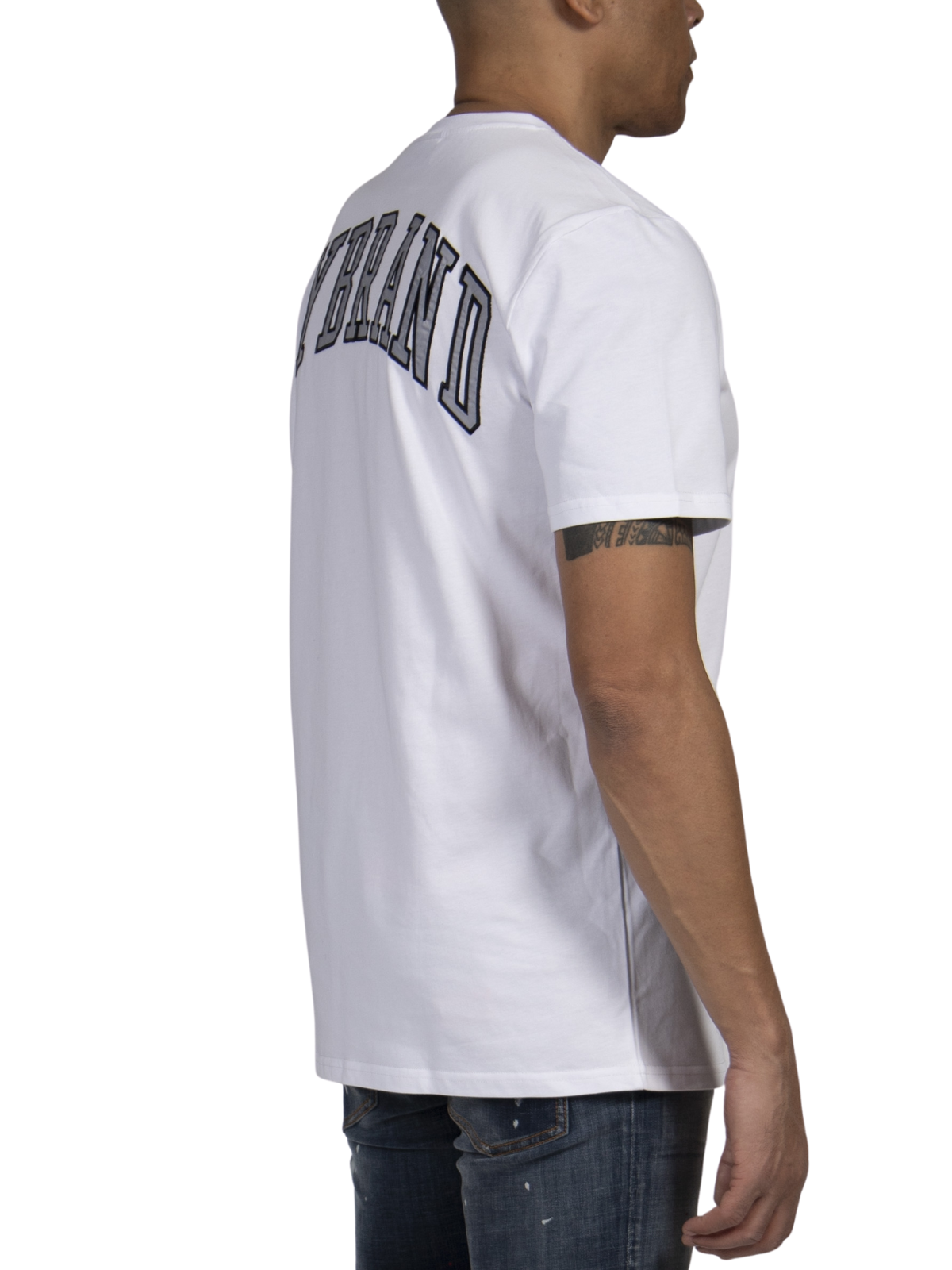 MY BRAND BACK TEXT T-SHIRT WHITE | WHITE