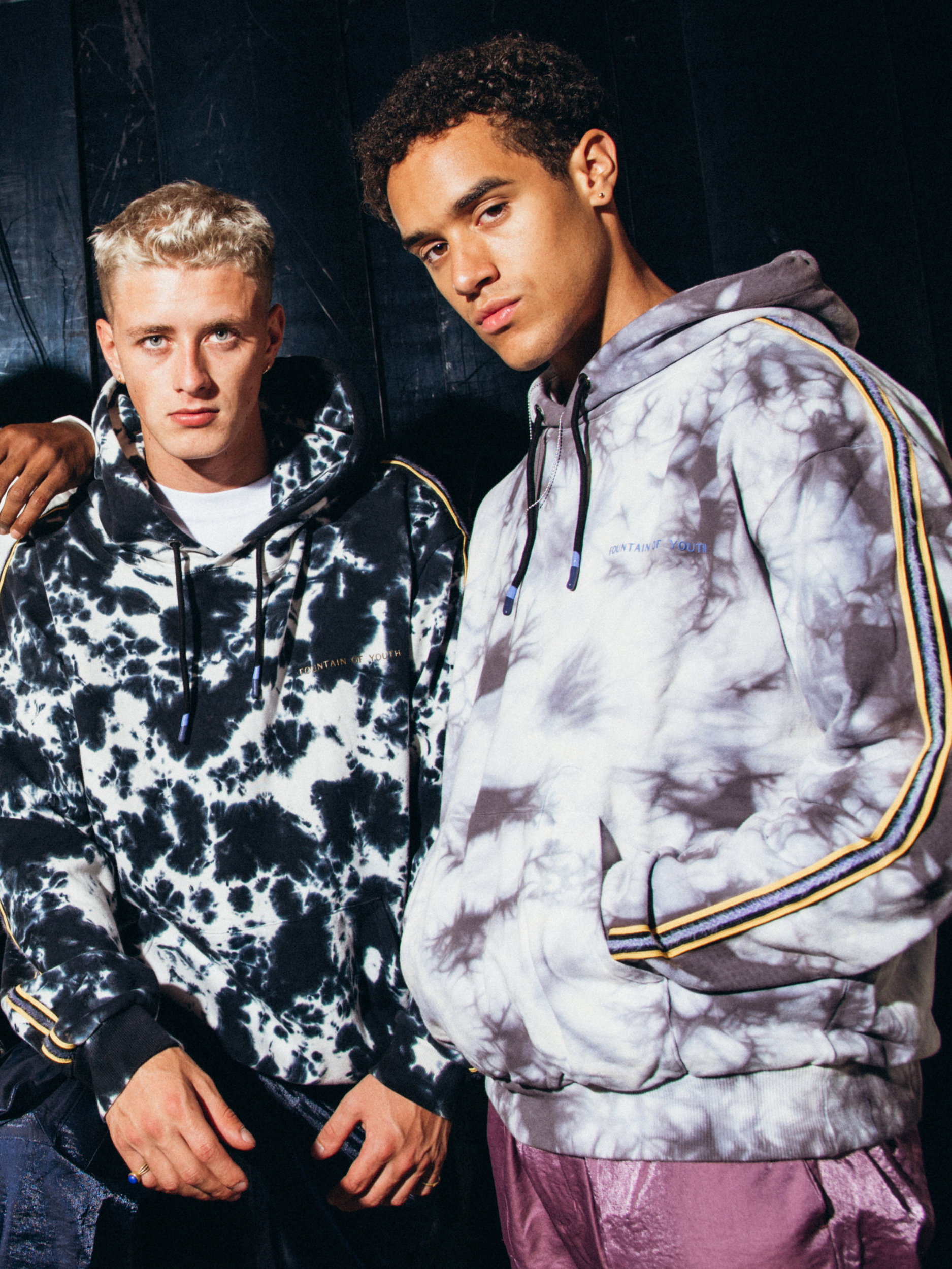 FOY TIE DYE LONGSLEEVE | WHITE - GREY