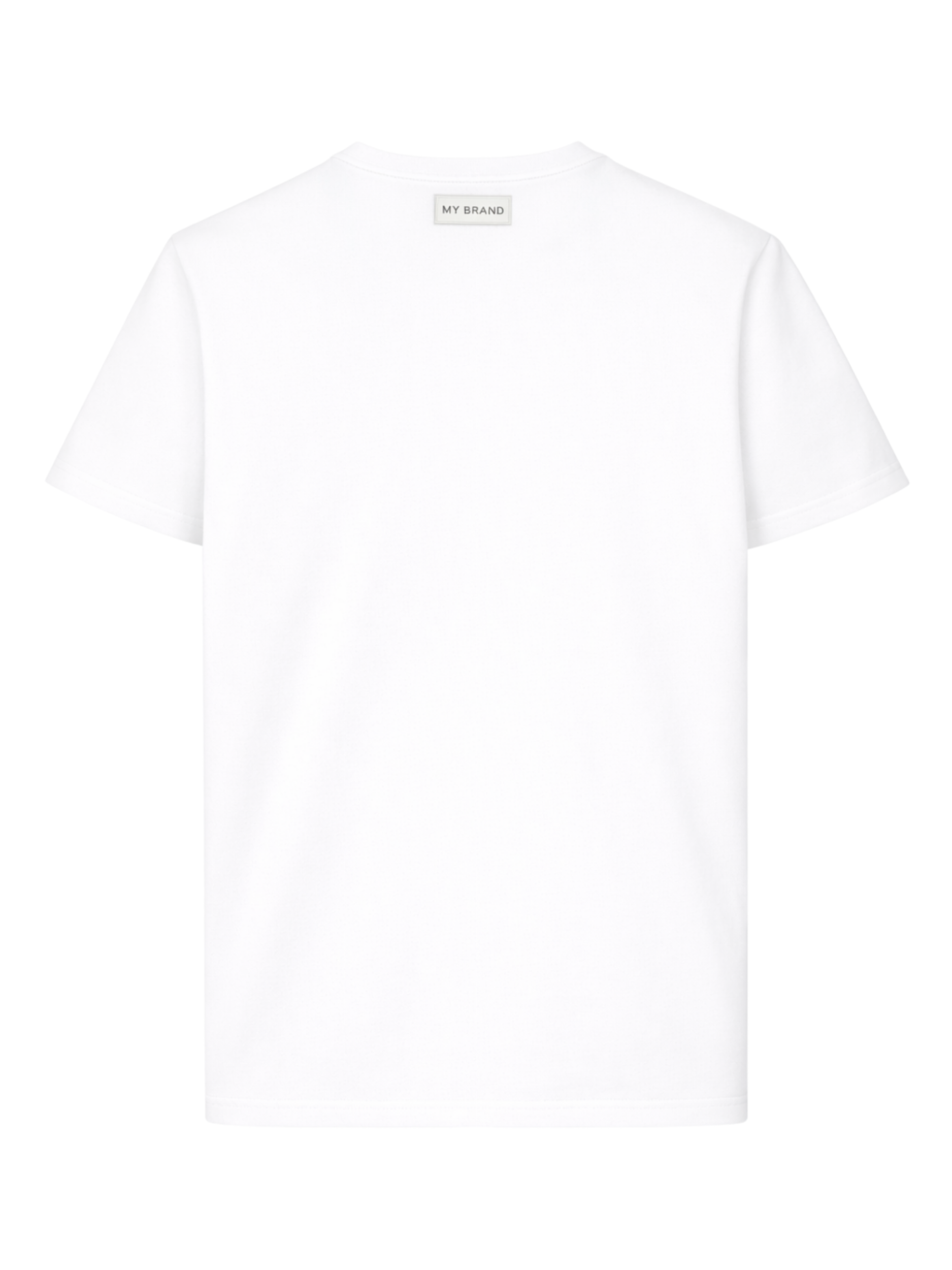 MY BRAND SKELETED EMBROIDERY T-SHIRT | WHITE
