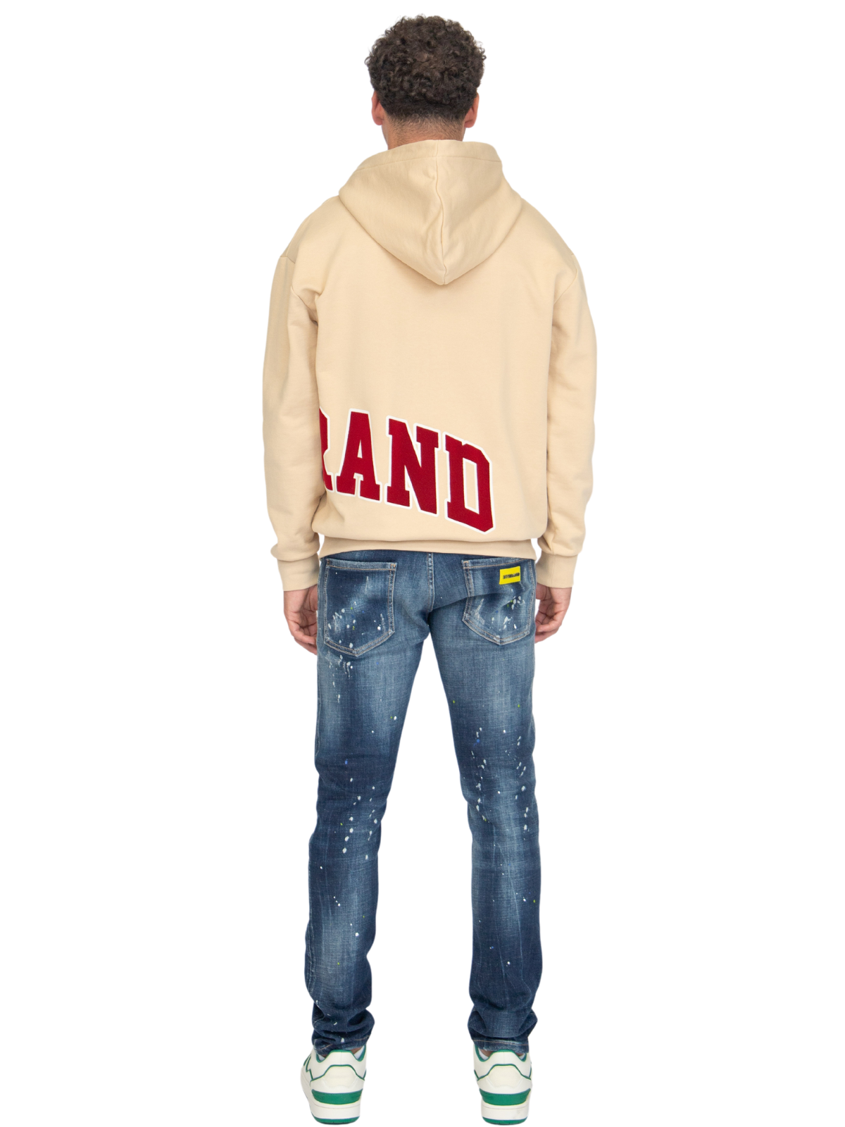 MYBRAND Bold Emblem Hoodie | OFF-WHITE