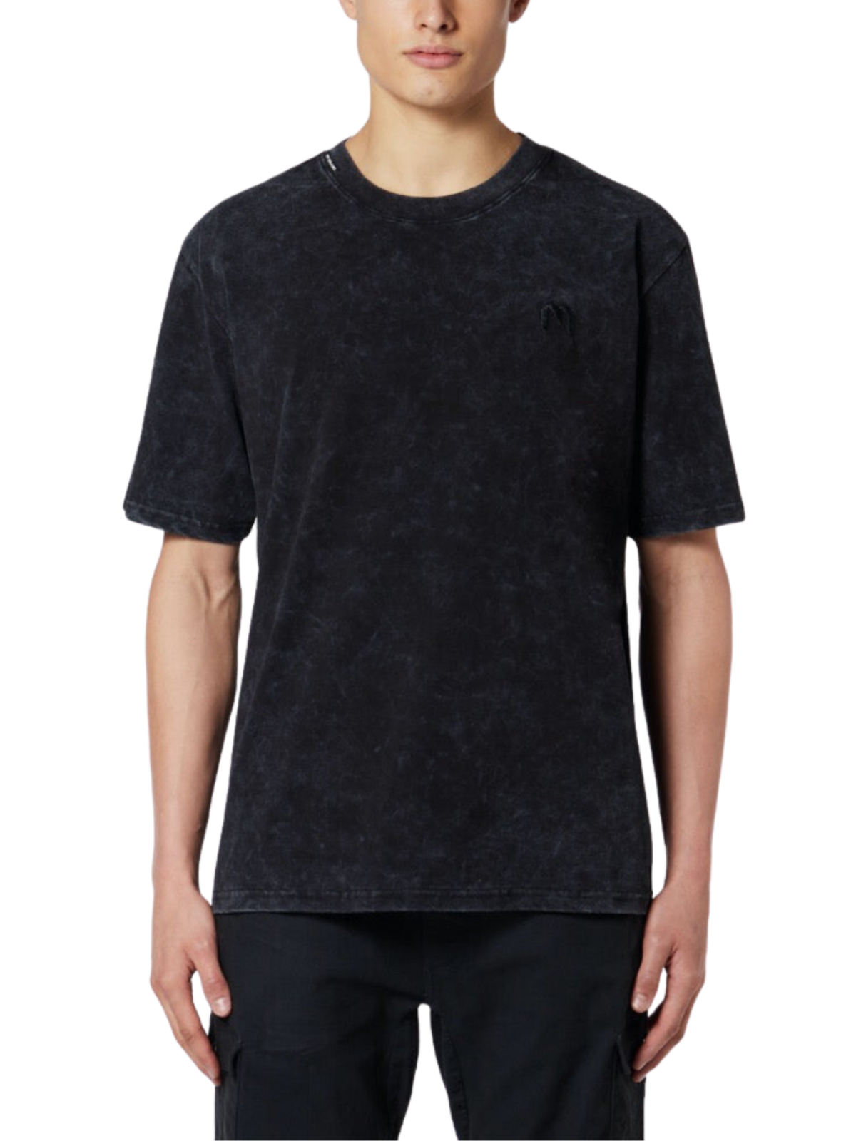 Acid Wash M T-Shirt Asphalt | BLACK