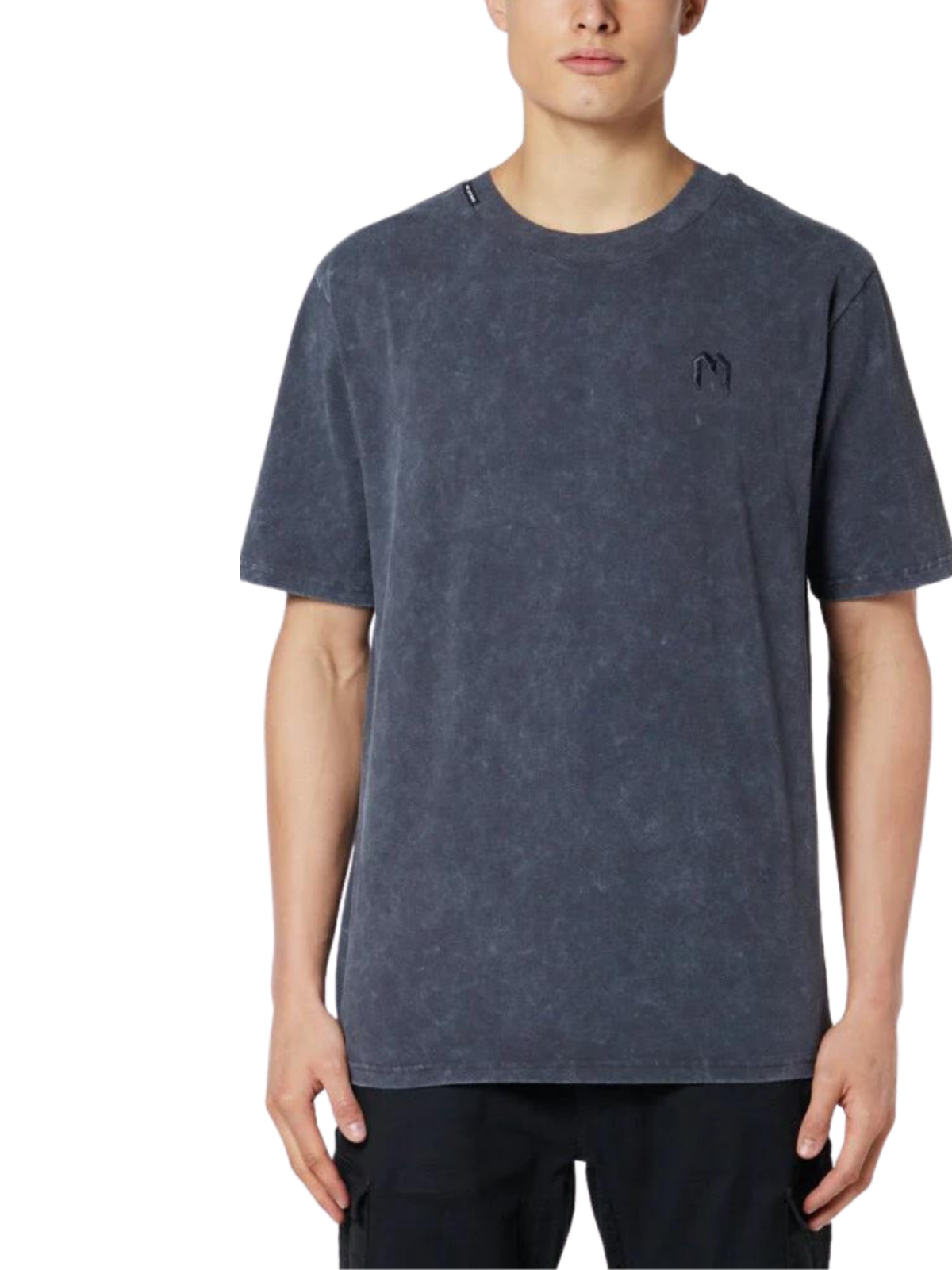 Acid Wash M T-Shirt Asphalt | DARK GREY