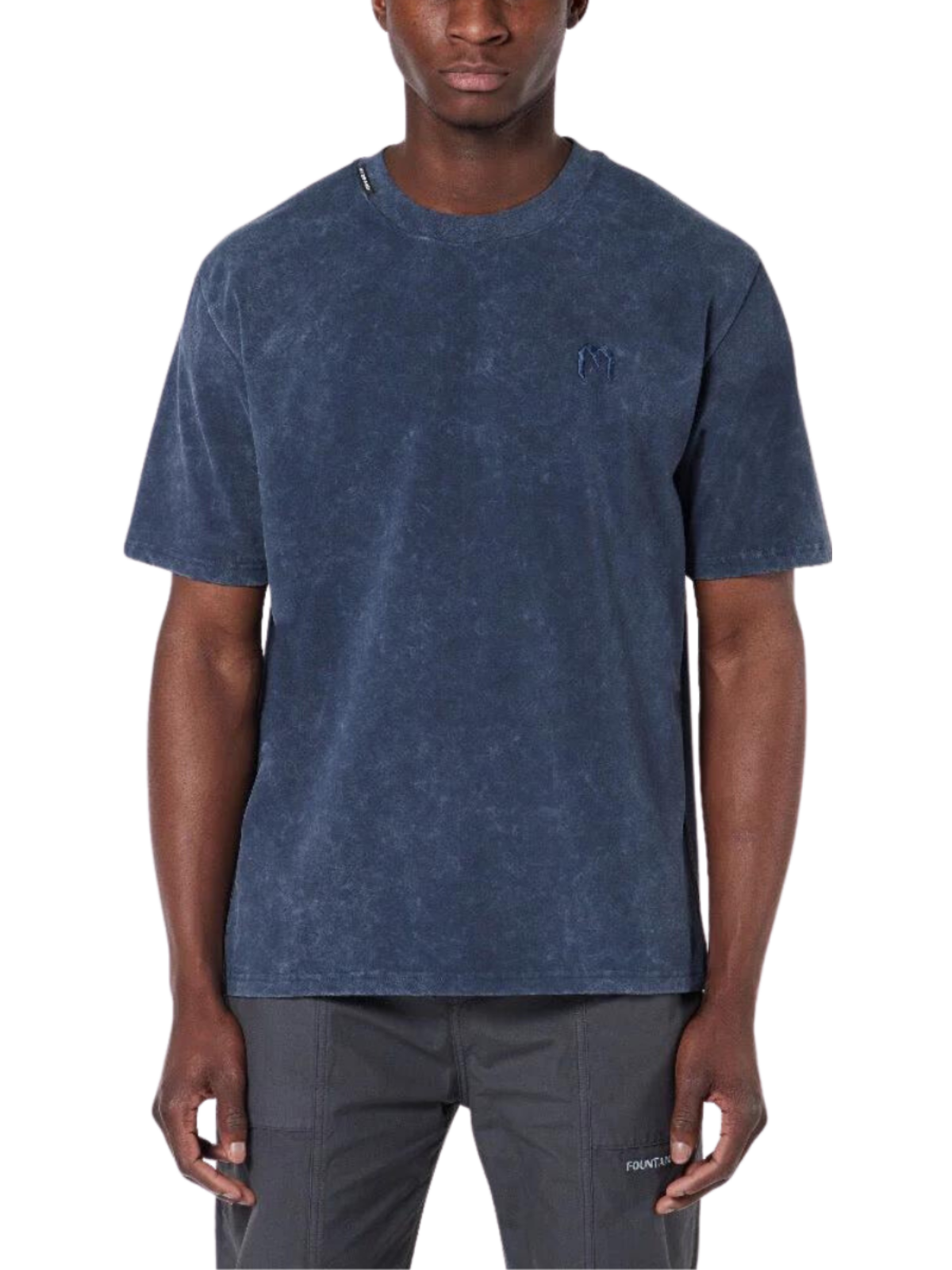 Acid Wash M T-Shirt Asphalt | NAVY