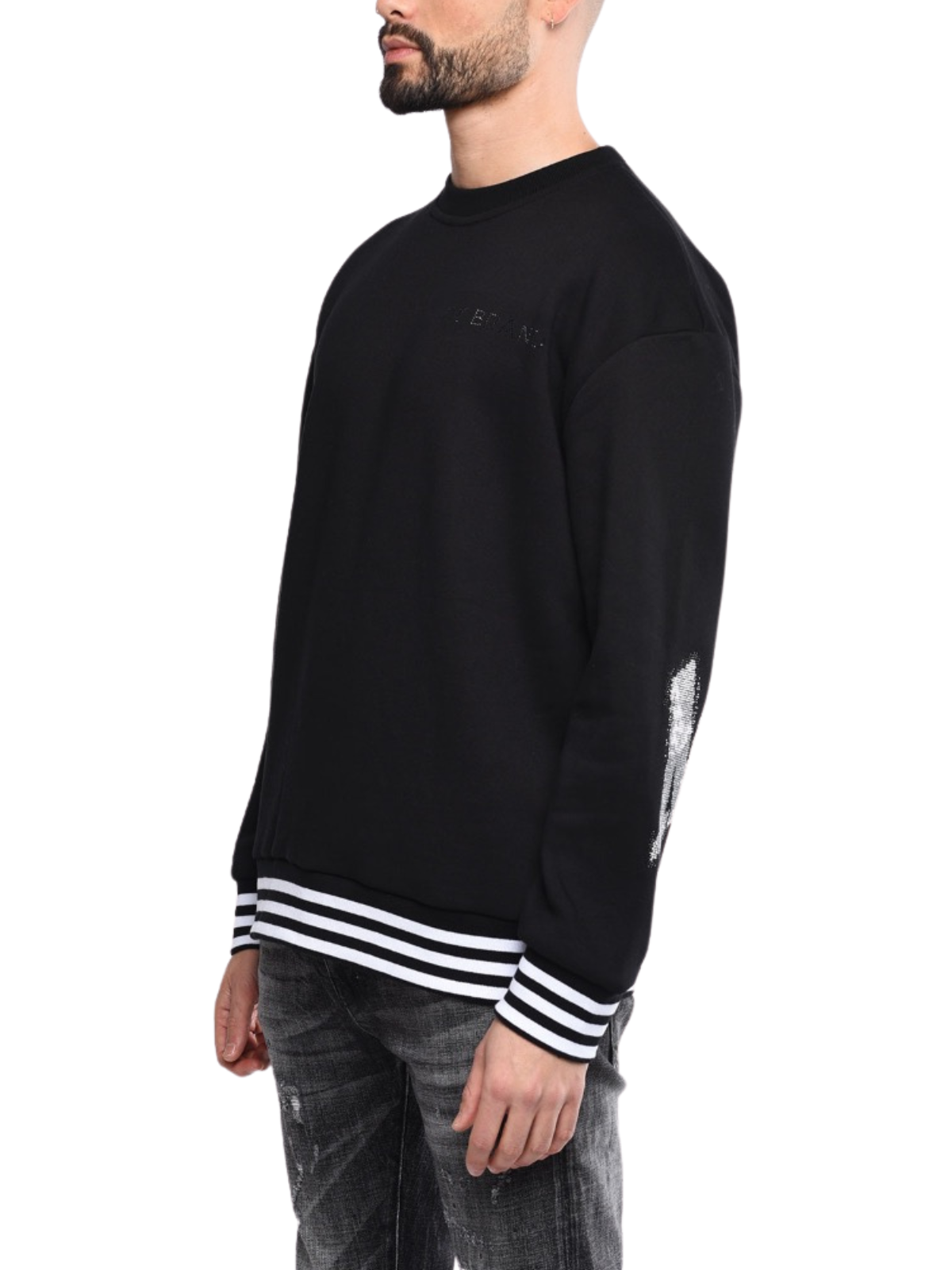 Black Crewneck | BLACK