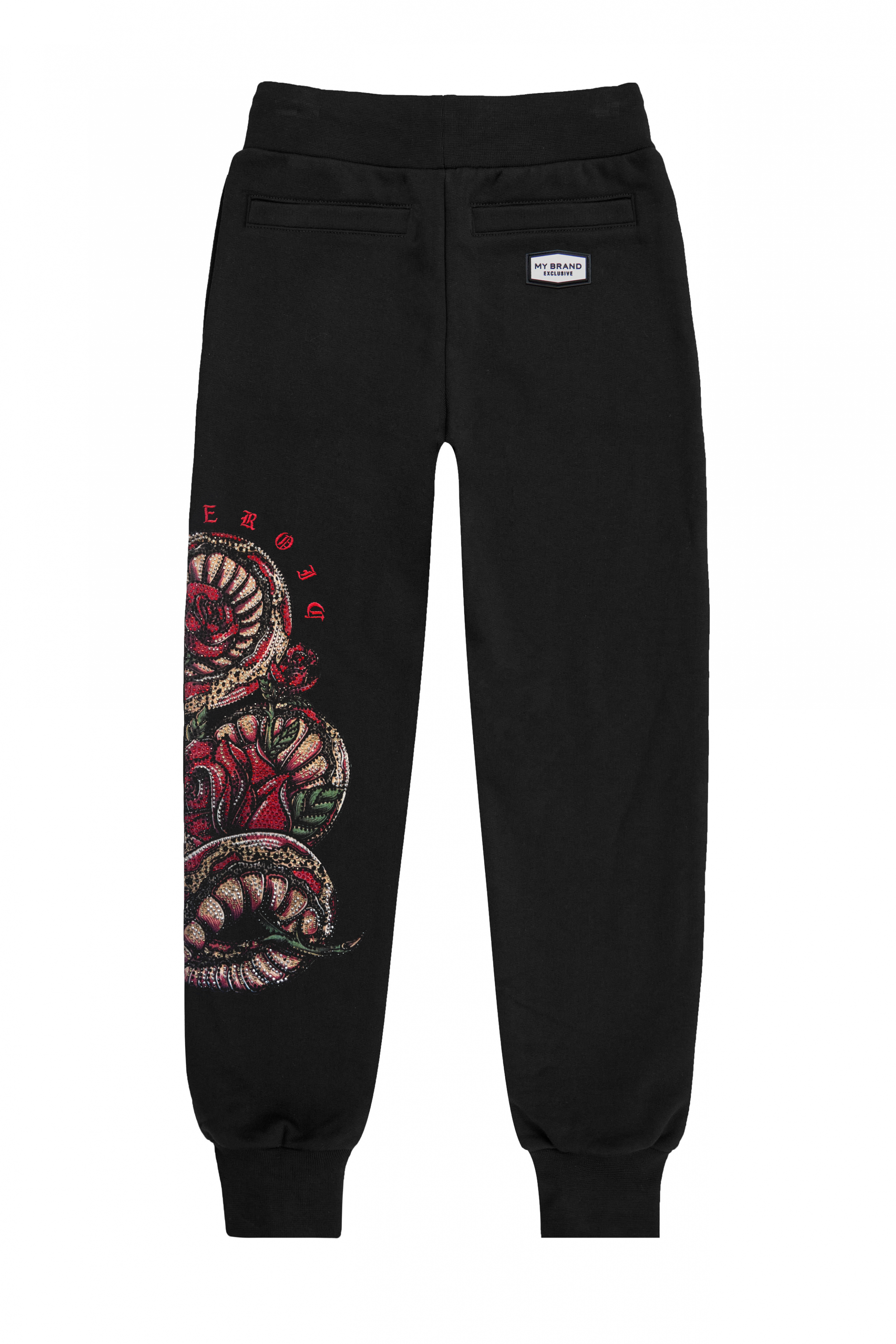 Pantalones de jogging Snake Rose | NEGRO