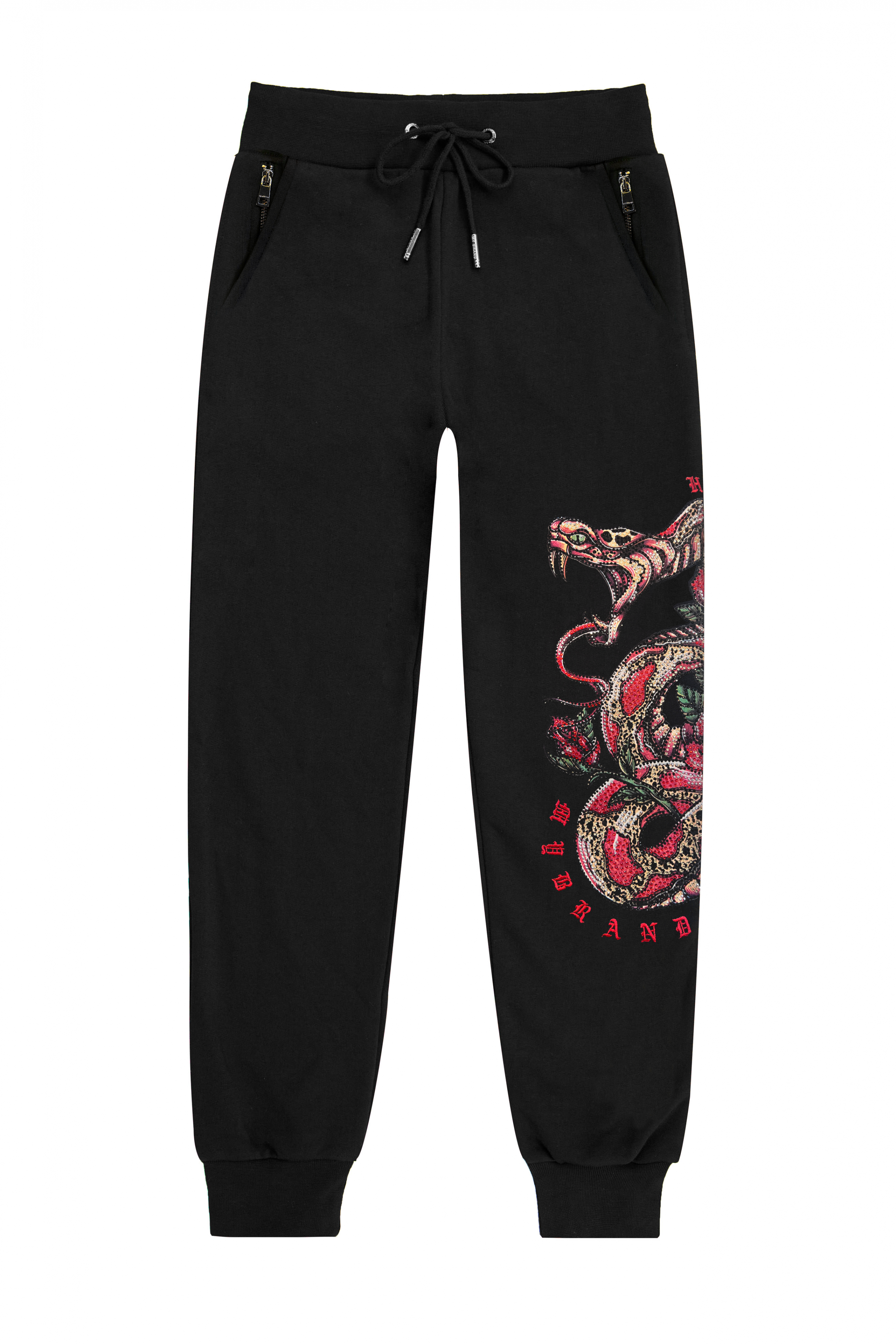 Snake Rose Joggingpants | BLACK