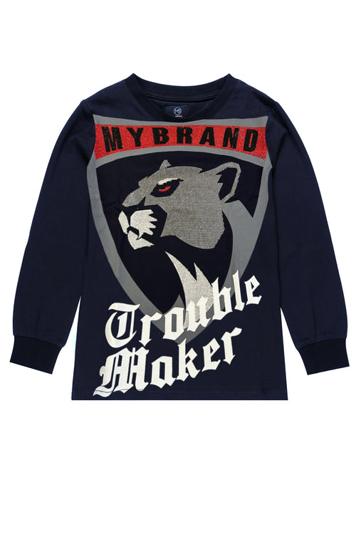 Panther Trouble Longsleeve | NAVY