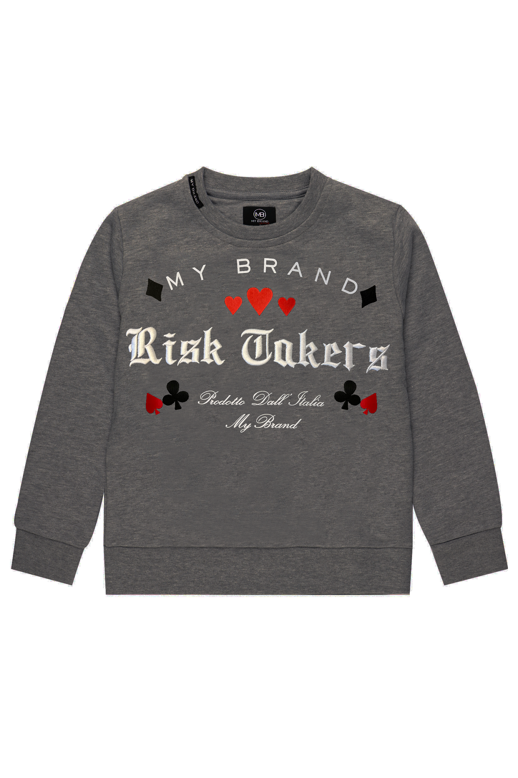 Takers Risk Cards Sweater Grey