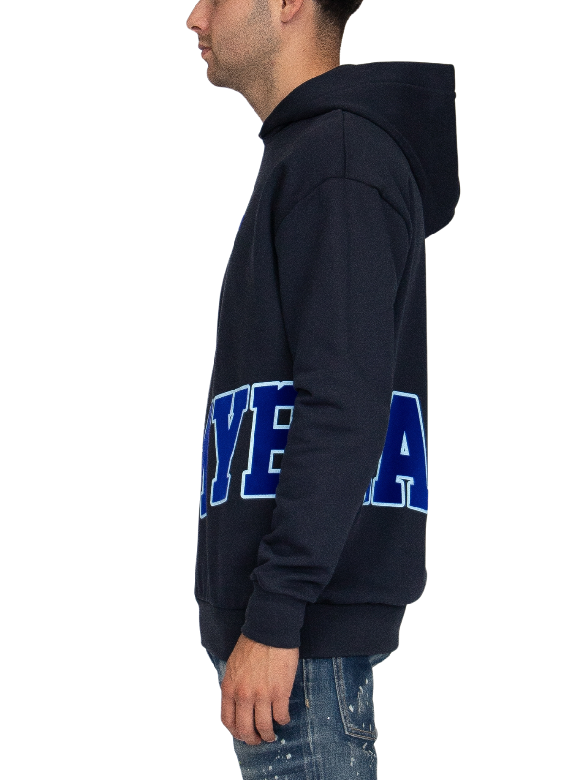 MYBRAND Bold Emblem Hoodie | NAVY