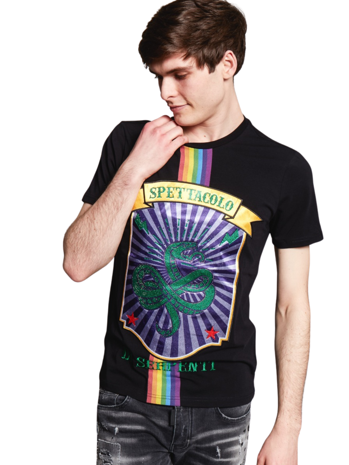 Carnival Serpente T-Shirt White | BLACK