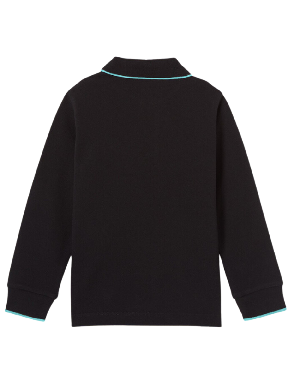 Colorfull Longsleeve Polo Turquoise | BLACK