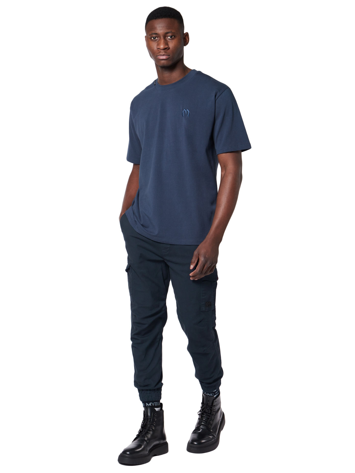 COMBALA CUFFED CARGO POCKET | BLUE