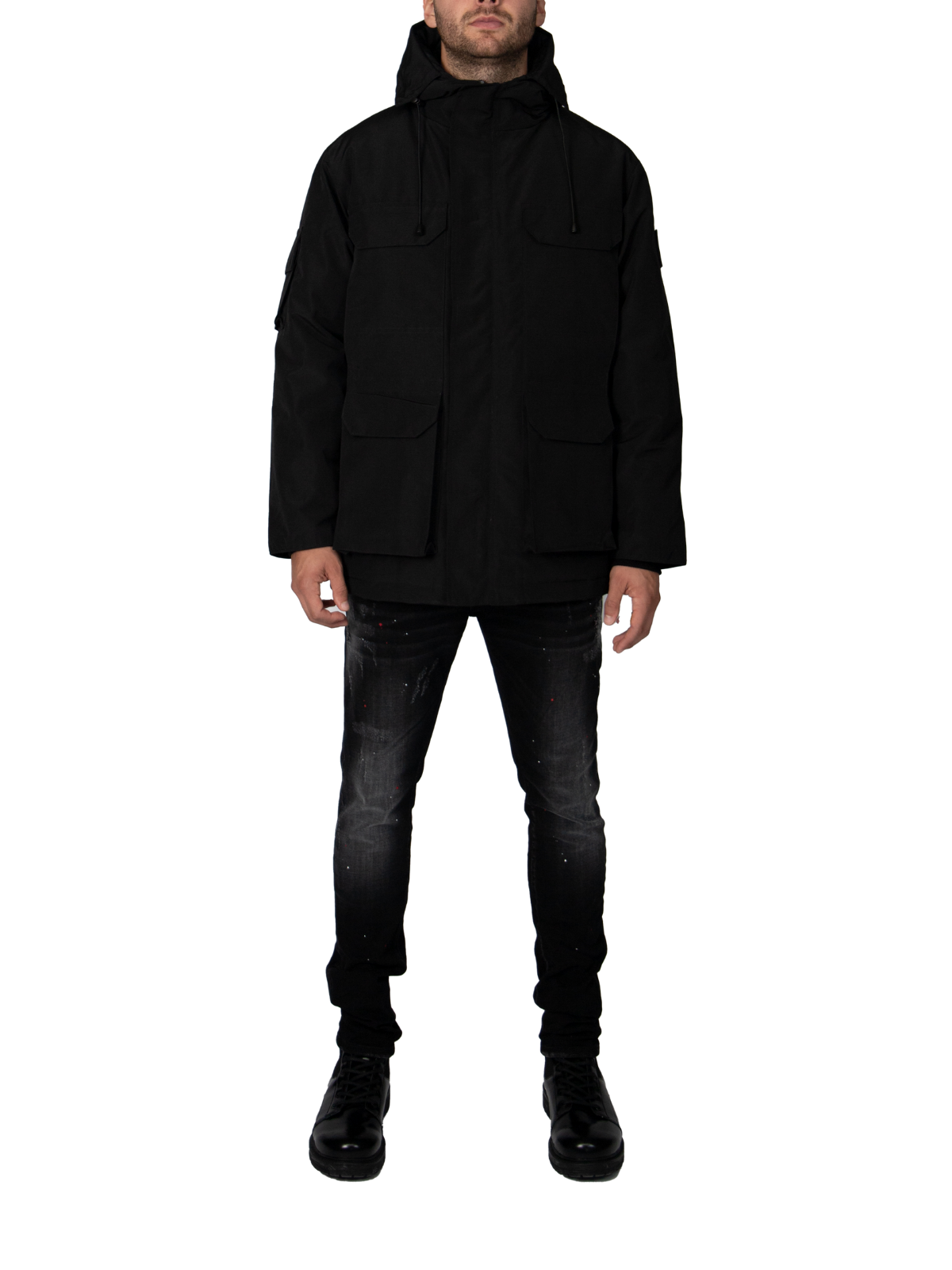 CORTINA LONG JACKET BLACK | BLACK