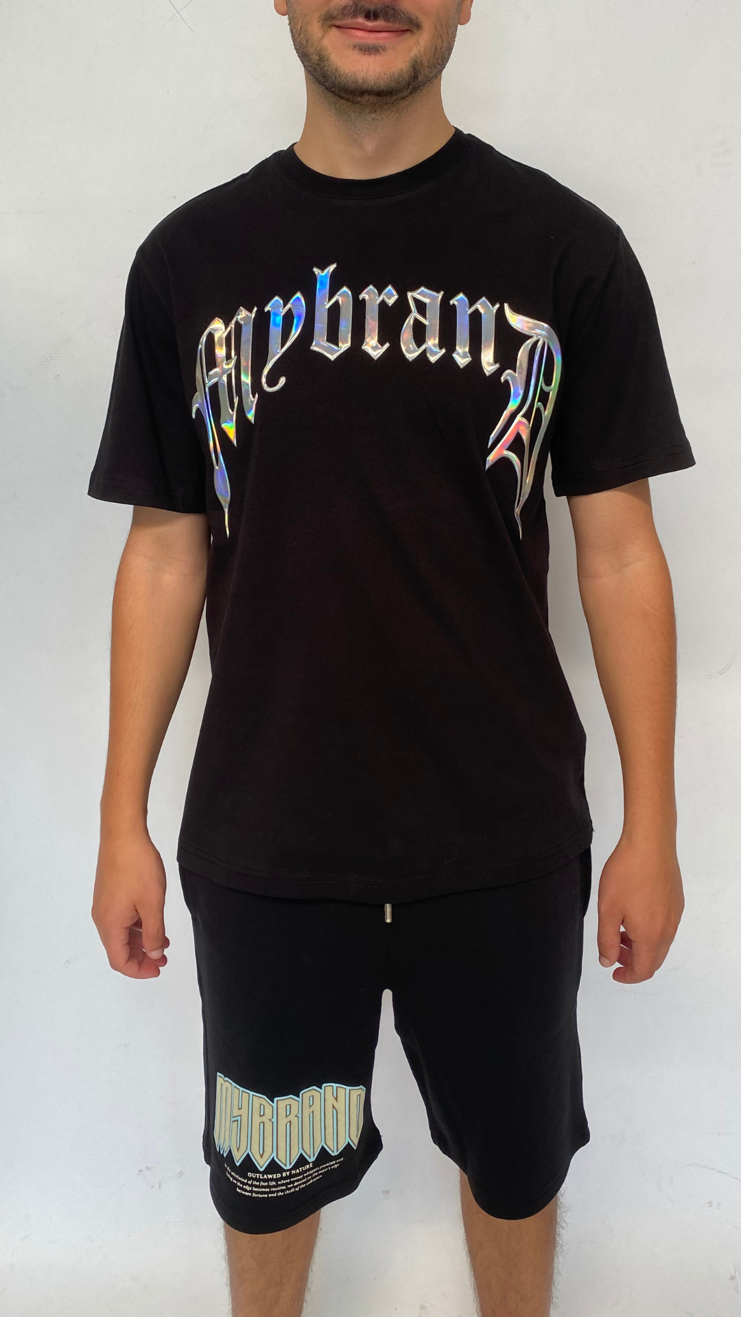 Chrome print mybrand black | BLACK