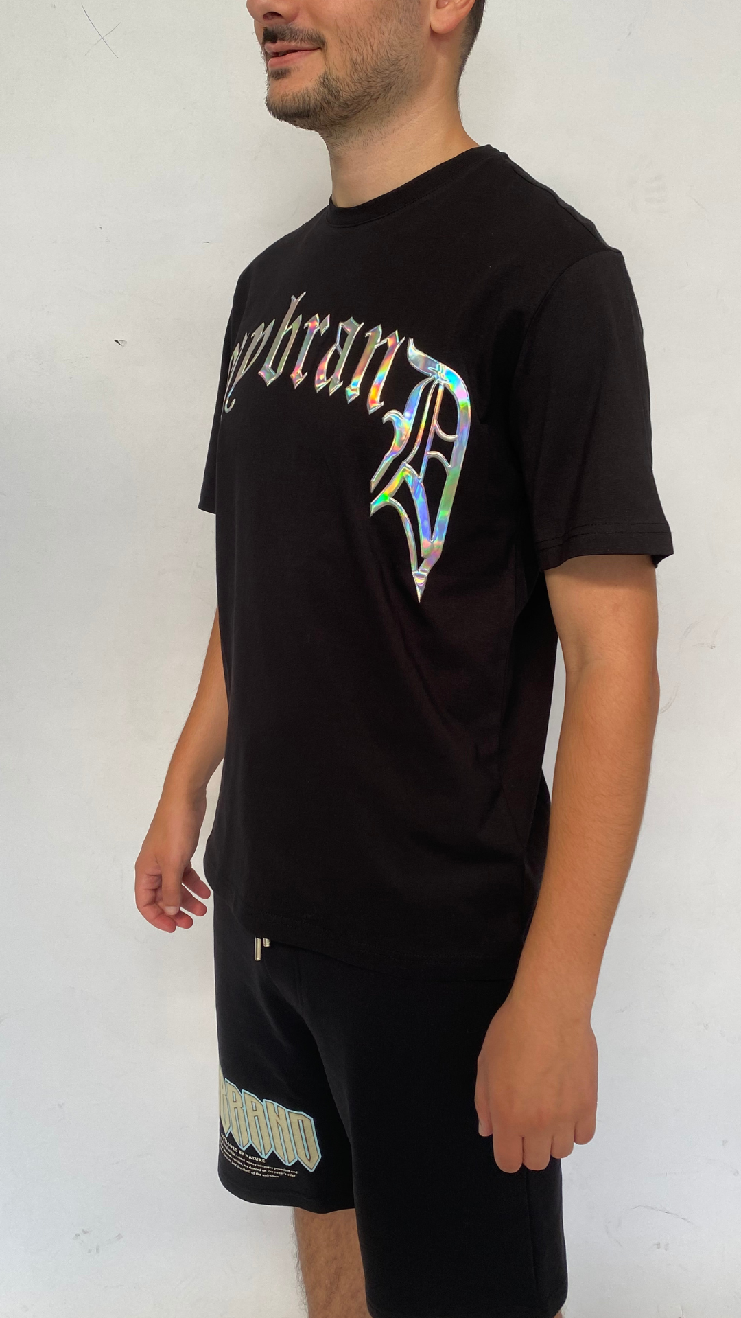 Chrome print mybrand black | BLACK