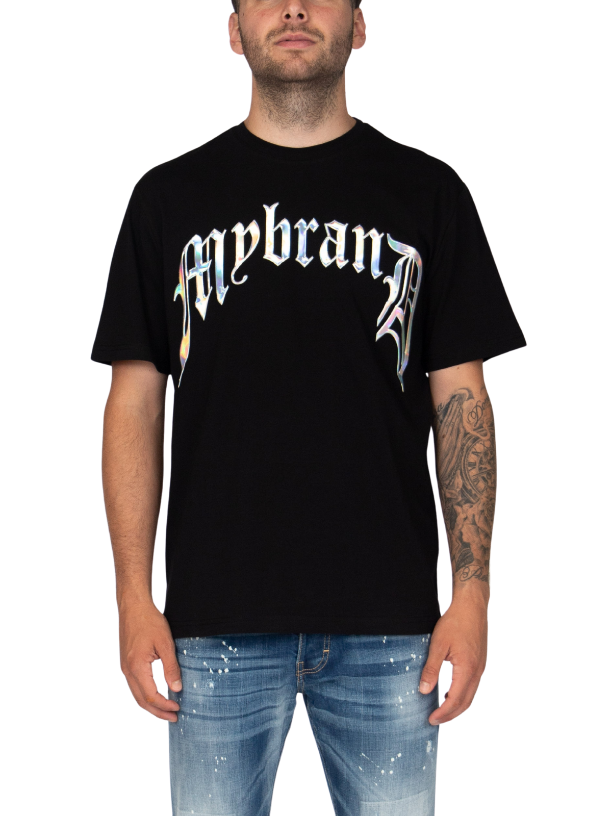 Chrome print mybrand | BLACK