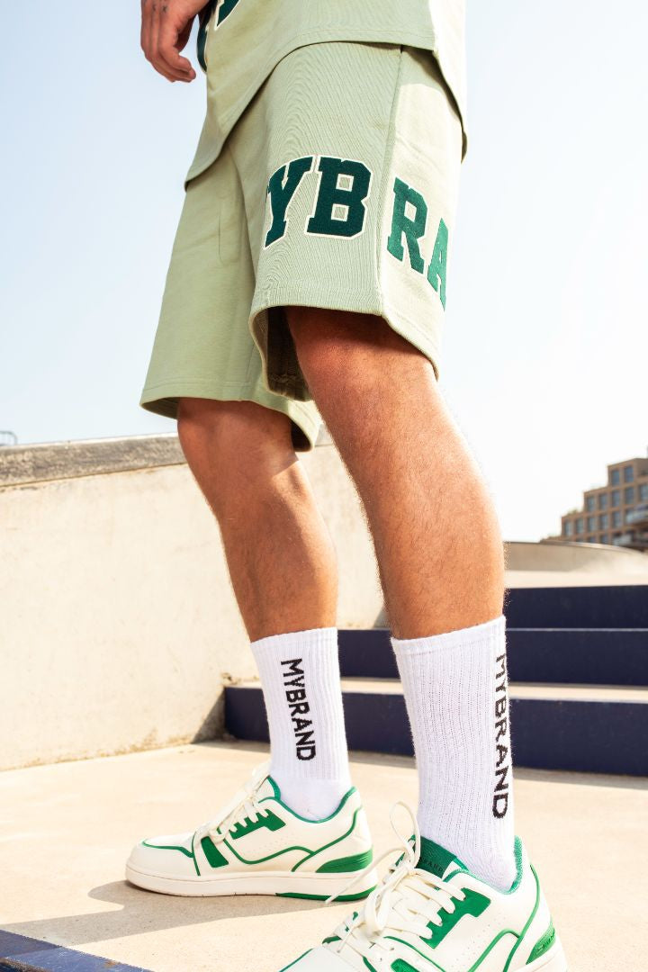 MYBRAND Bold Emblem short | LIGHT GREEN