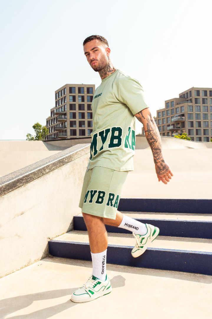 MYBRAND Bold Emblem T-shirt | LIGHT GREEN