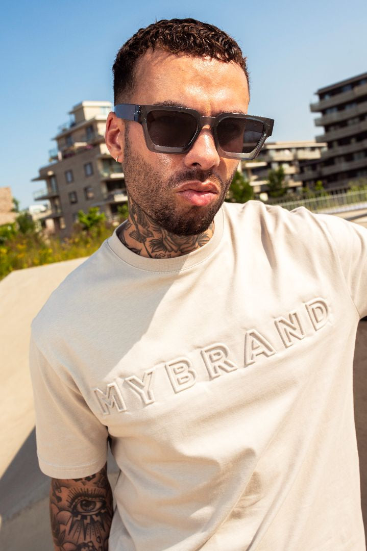 MYBRAND Embosed Statement Tee | OFF-WHITE