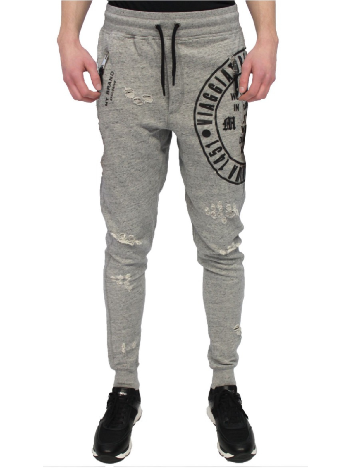 Del Mundo Jogging Pants | GREY