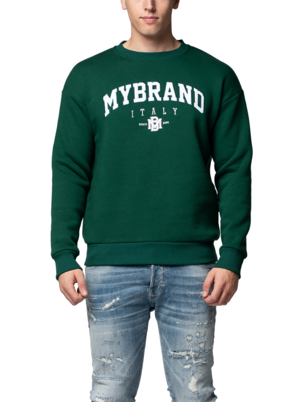 MB DOLCE VARSITY SWEATER | GREEN