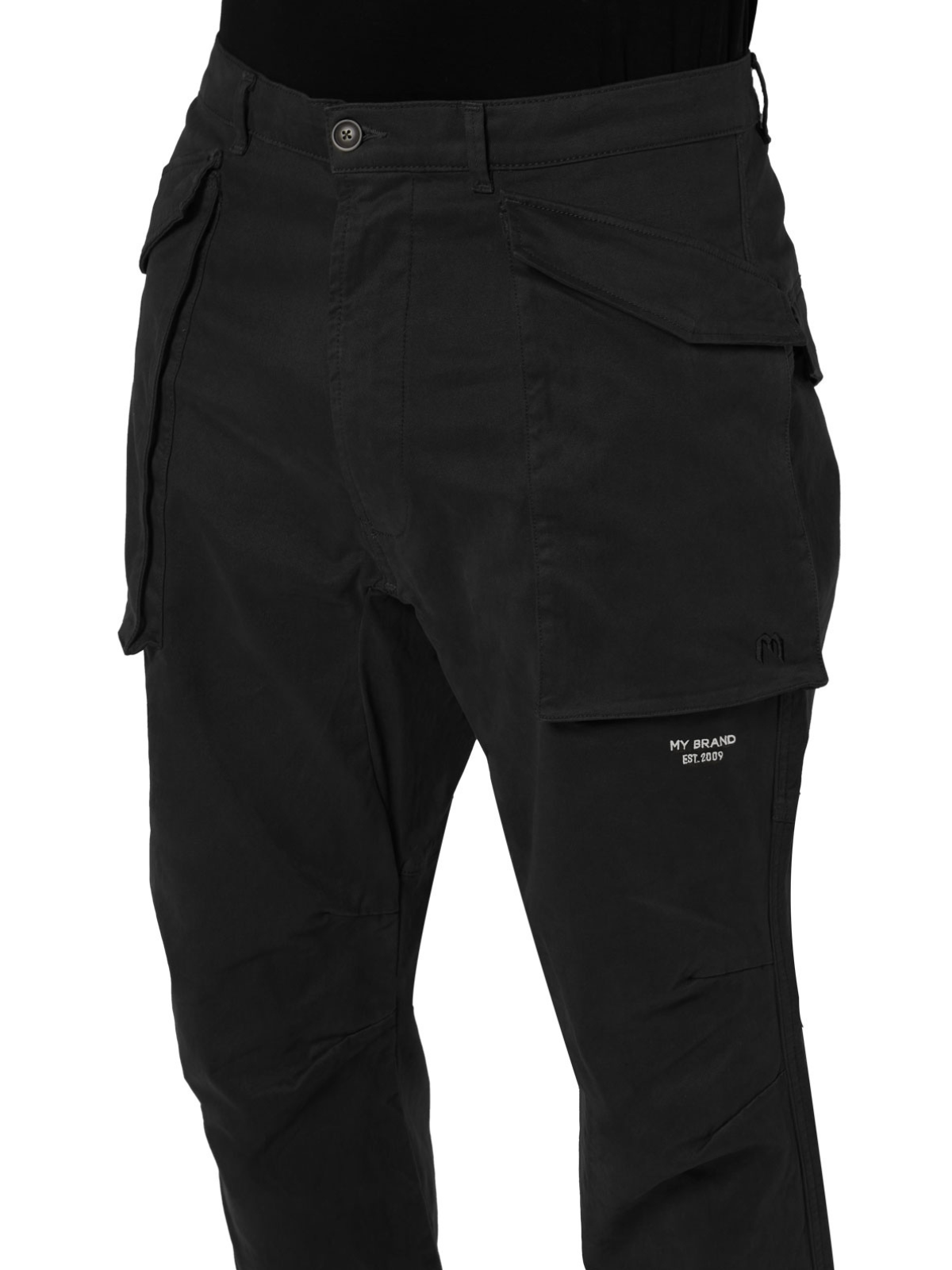 DUNDER BOLD POCKET CARGO PANT | BLACK