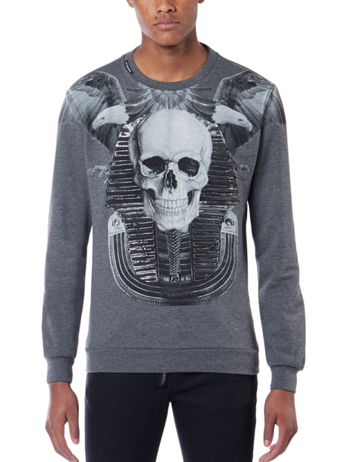 Egypt Skull Hoodie | GREY