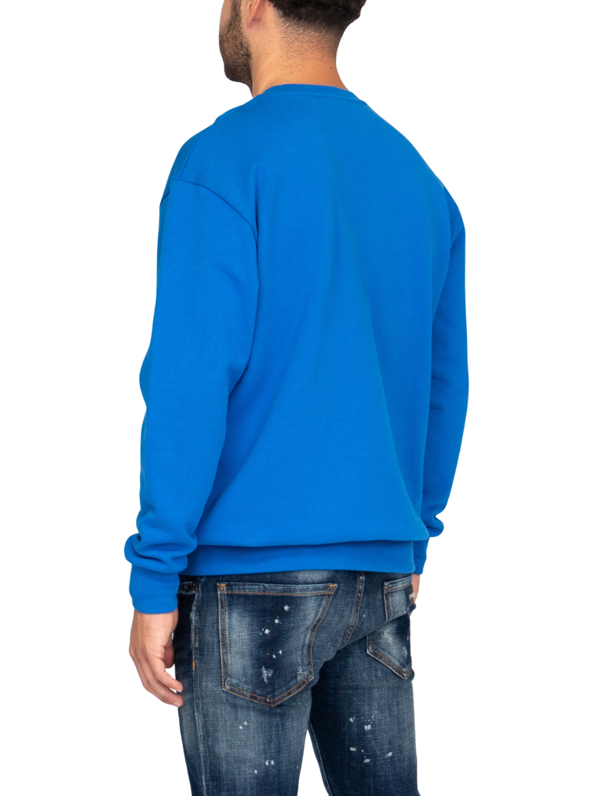 MYBRAND Embosed Statement Sweater | BLUE