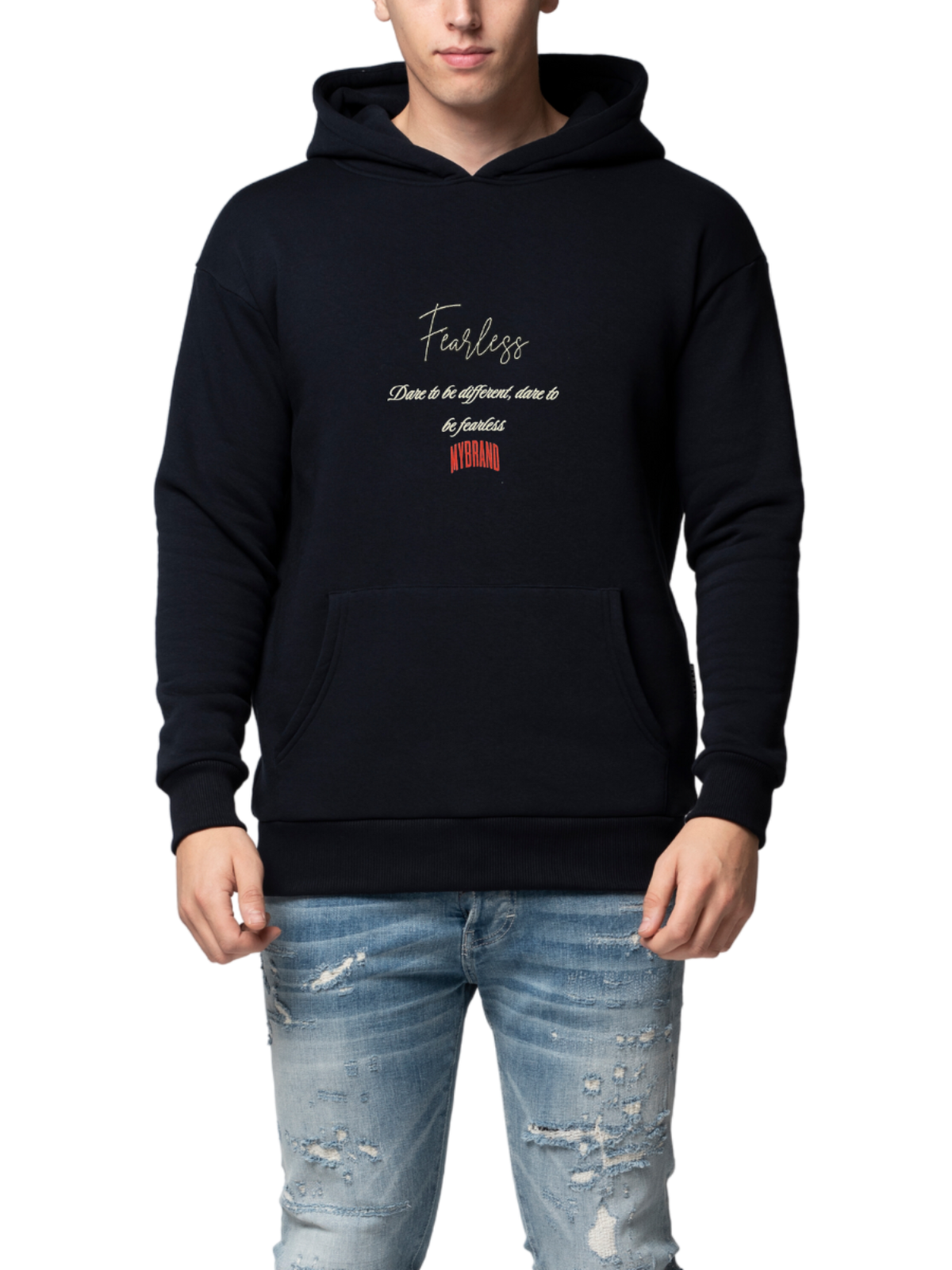 MB FEARLESS HOODY | NAVY