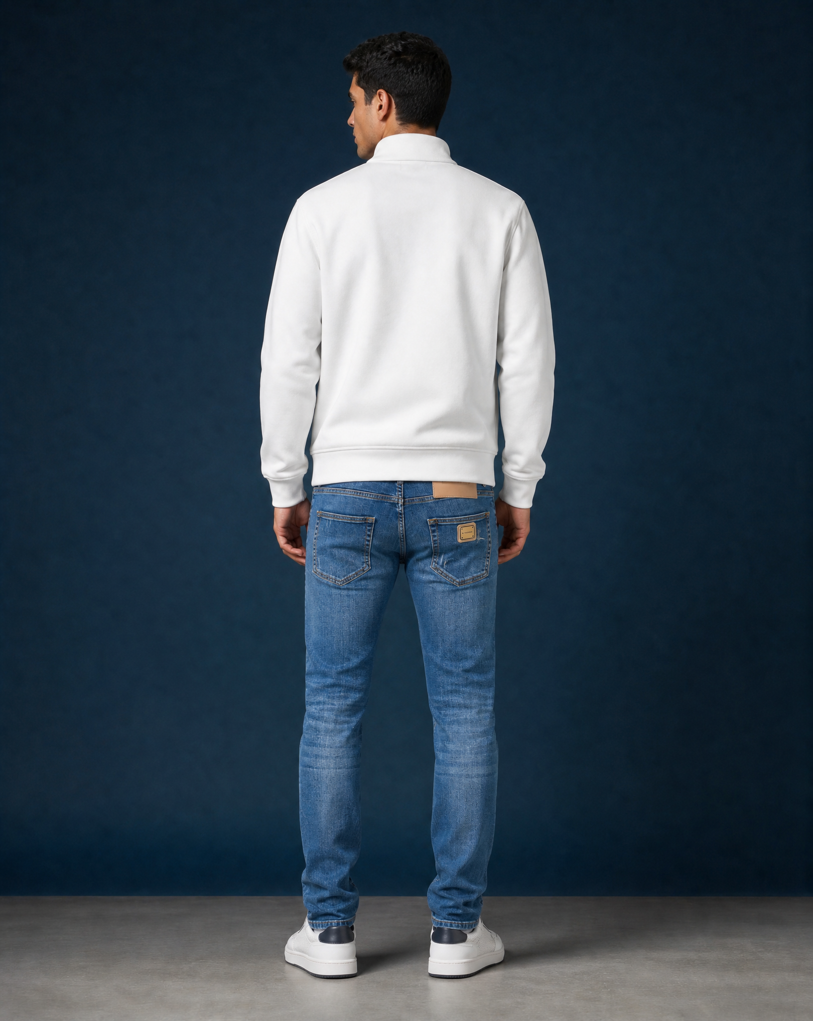 MB ESSENTIAL PIQUE WHITE TRACK JACKET | WHITE