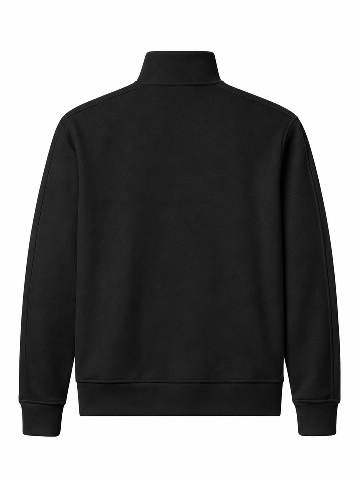 MB ESSENTIAL PIQUE BLACK TRACK JACKET | BLACK