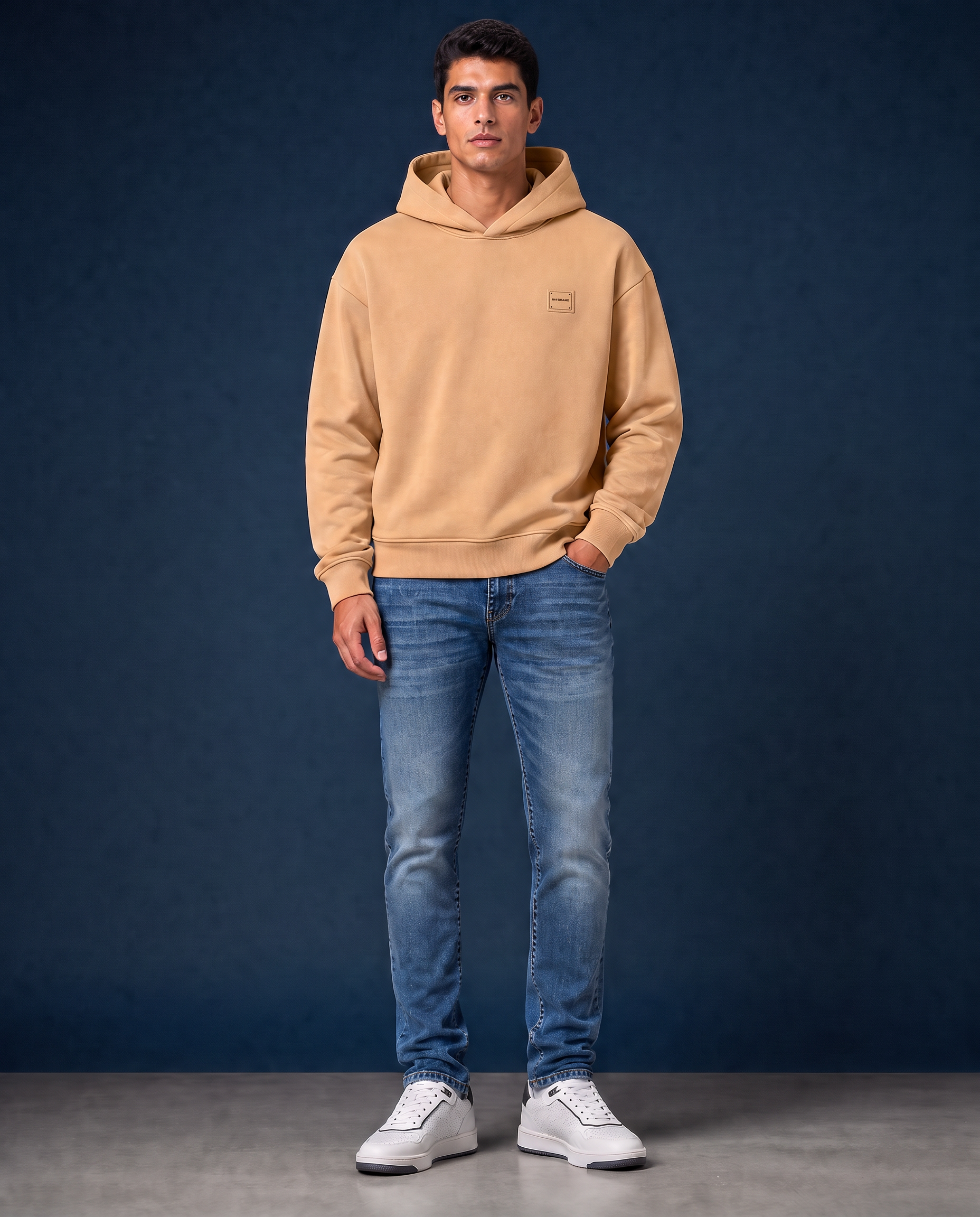 MB ESSENTIALS HOODIE | BEIGE