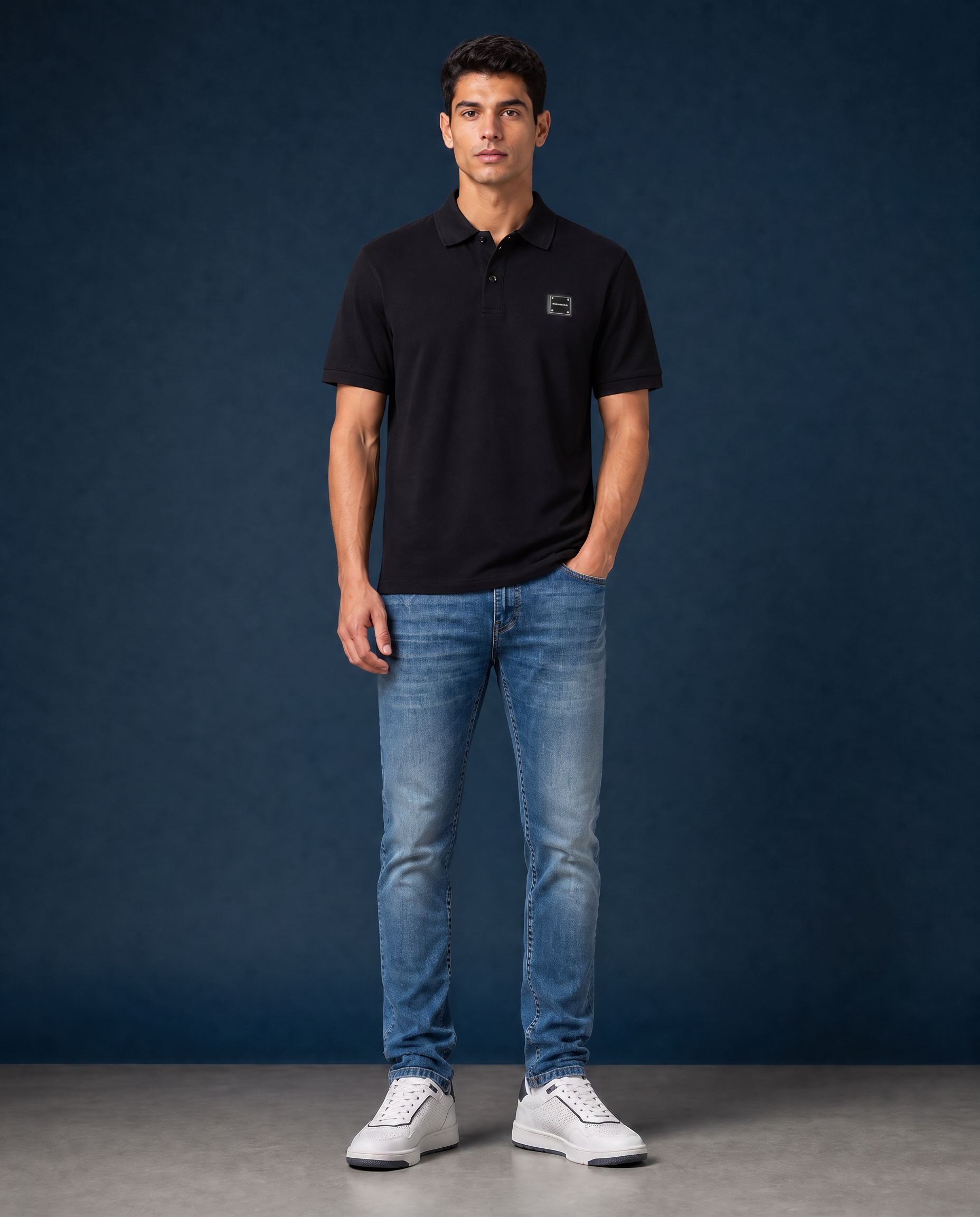 PIQUE POLO BLACK | BLACK