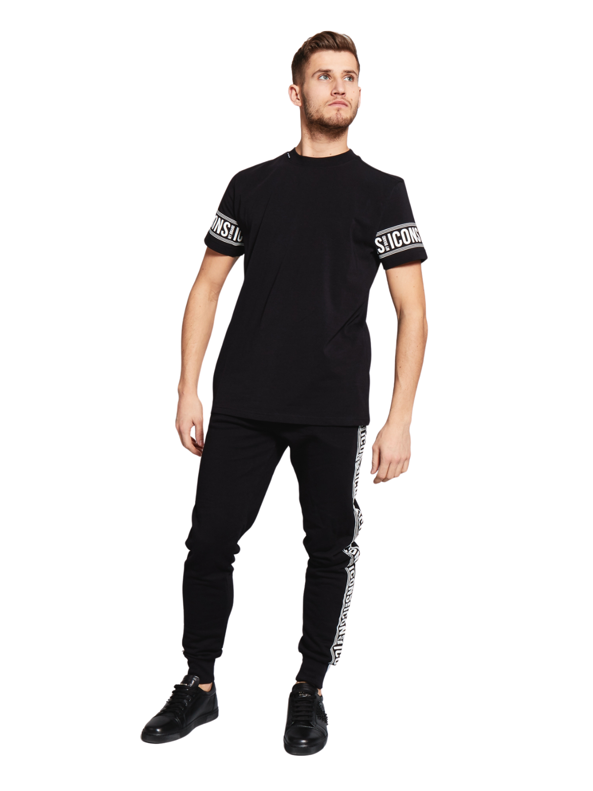 ICONS SLEEVE T-SHIRT | BLACK