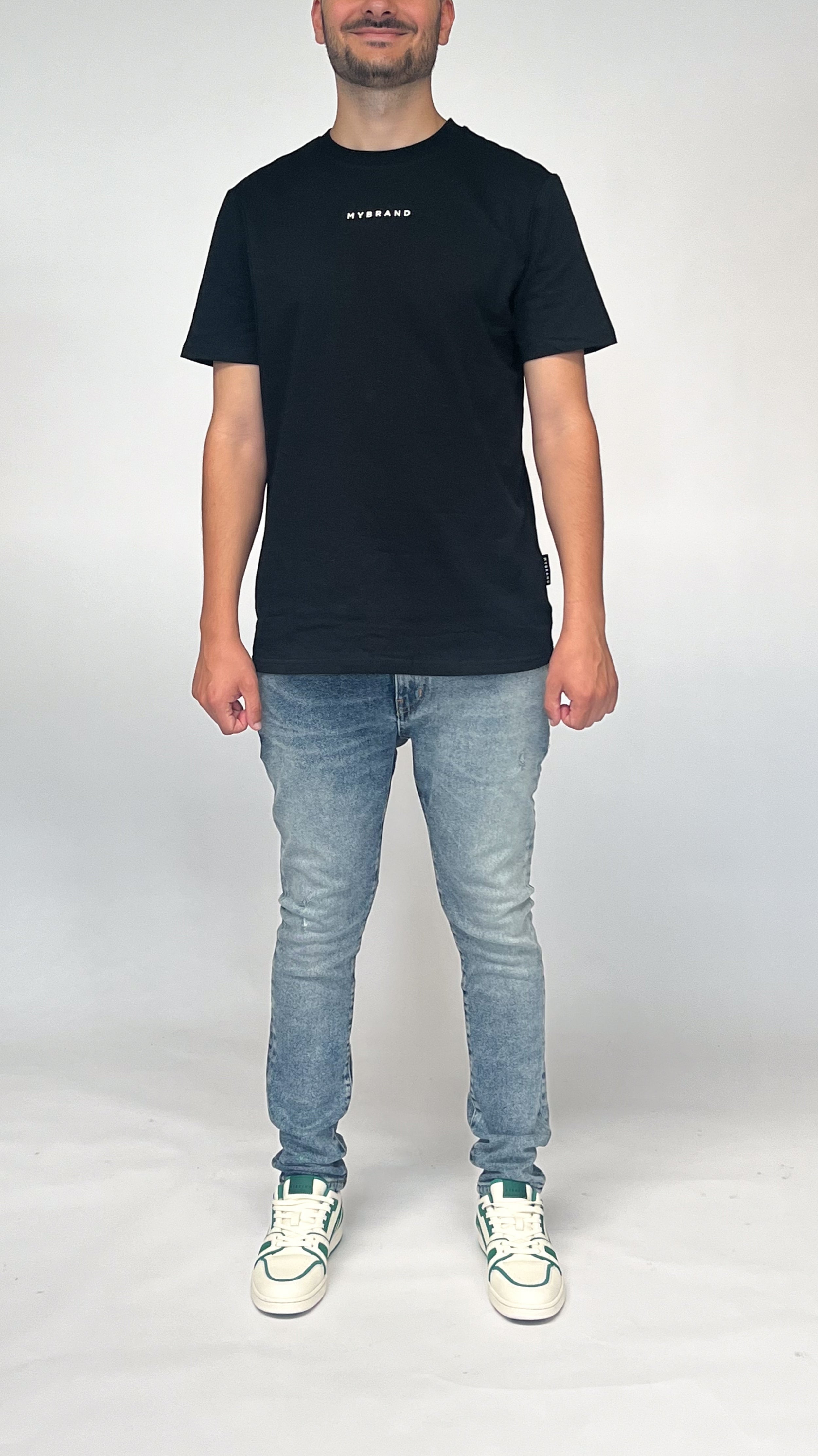 MY BRAND BACK TEXT T-SHIRT BLACK | BLACK