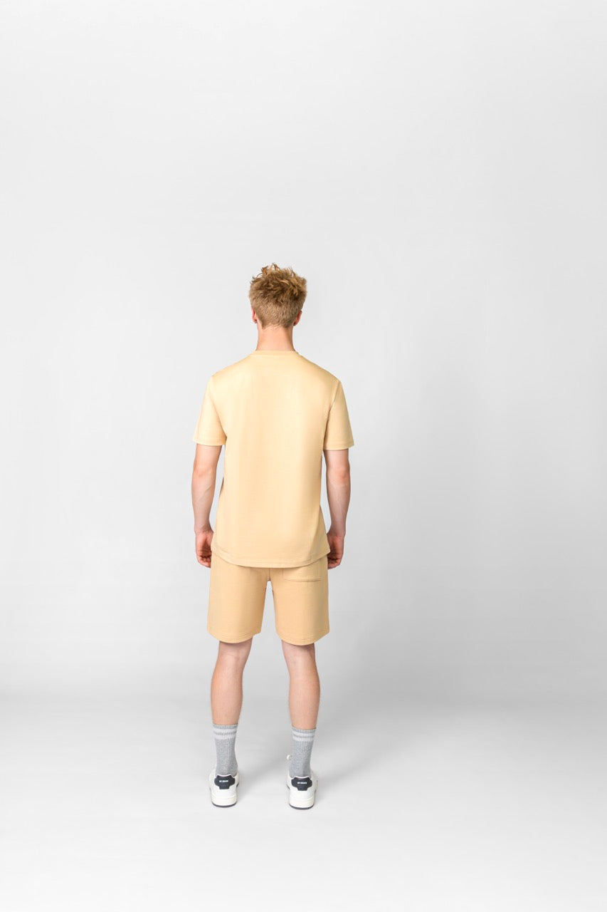 MB ESSENTIALS COTTON TSHIRT | BEIGE
