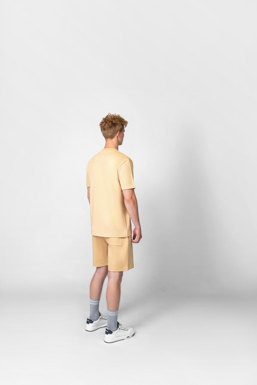 MB ESSENTIALS COTTON TSHIRT | BEIGE