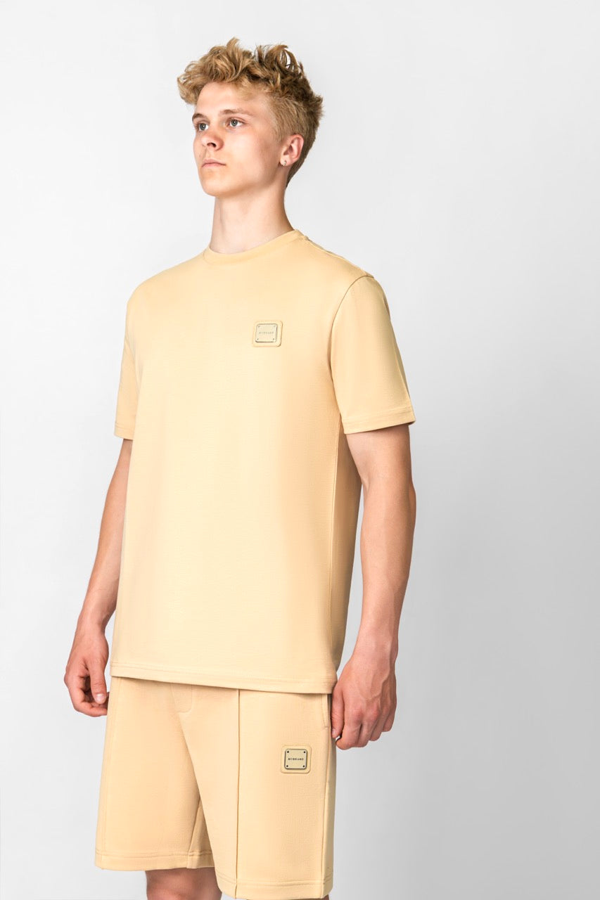MB ESSENTIALS COTTON TSHIRT | BEIGE