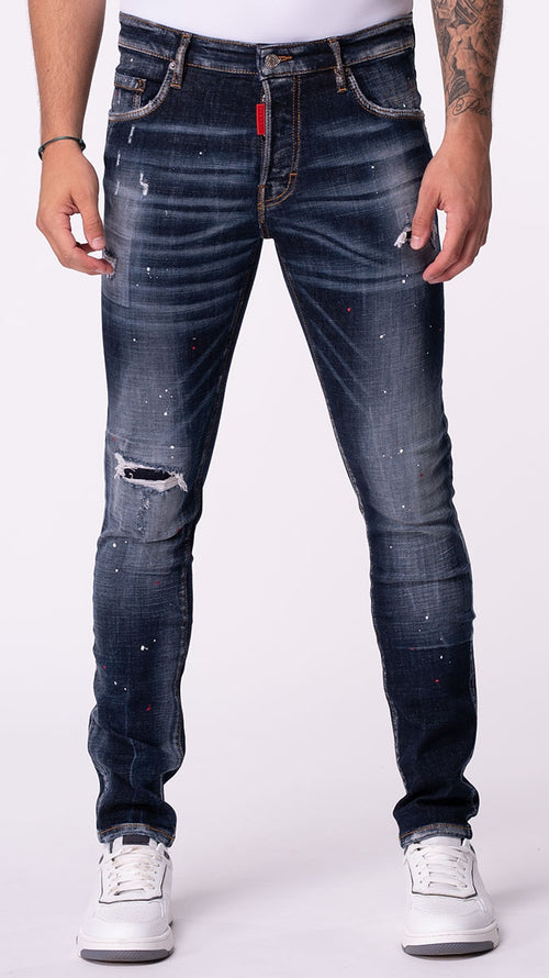 RUBY RED SPOTTED JEANS